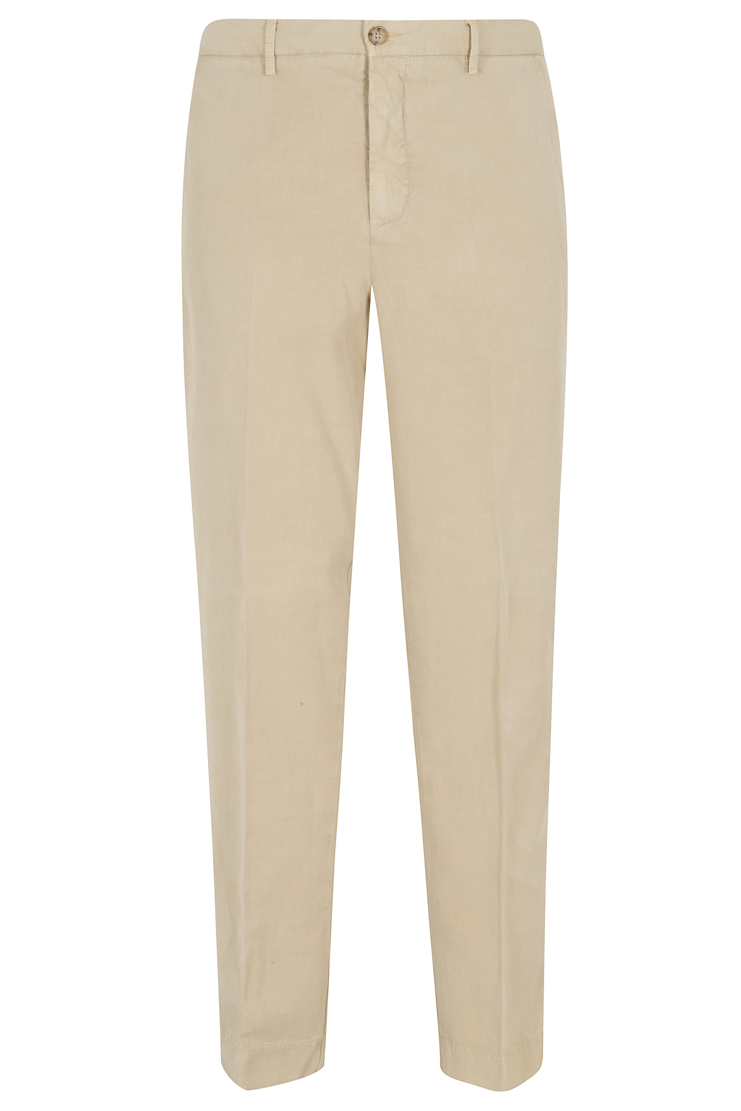 Seventy Men's Green Pantalone Lyocell Lino Cotone Pantaloni