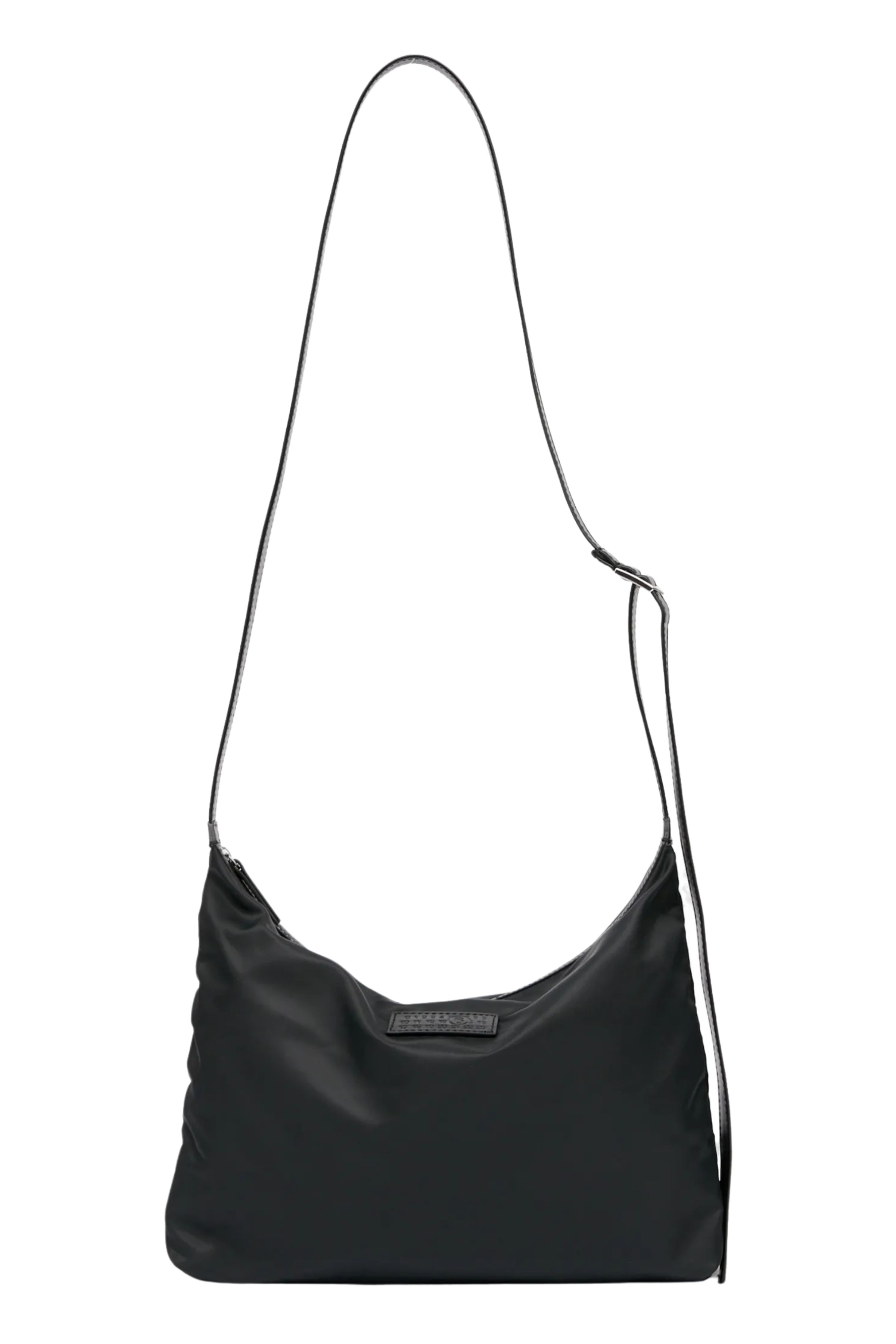 Mm6 Maison Margiela Women's Black Nylon Crossbody Pelle Borsa
