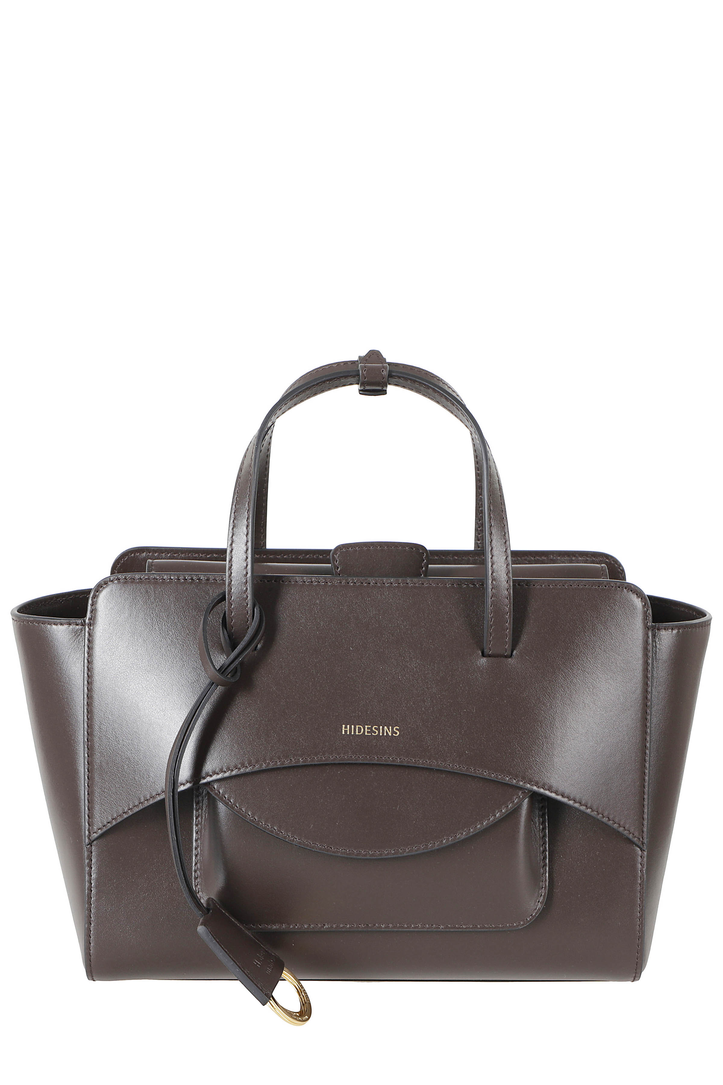 Hidesins Women's Brown Flap M Premiere Pelle Borsa