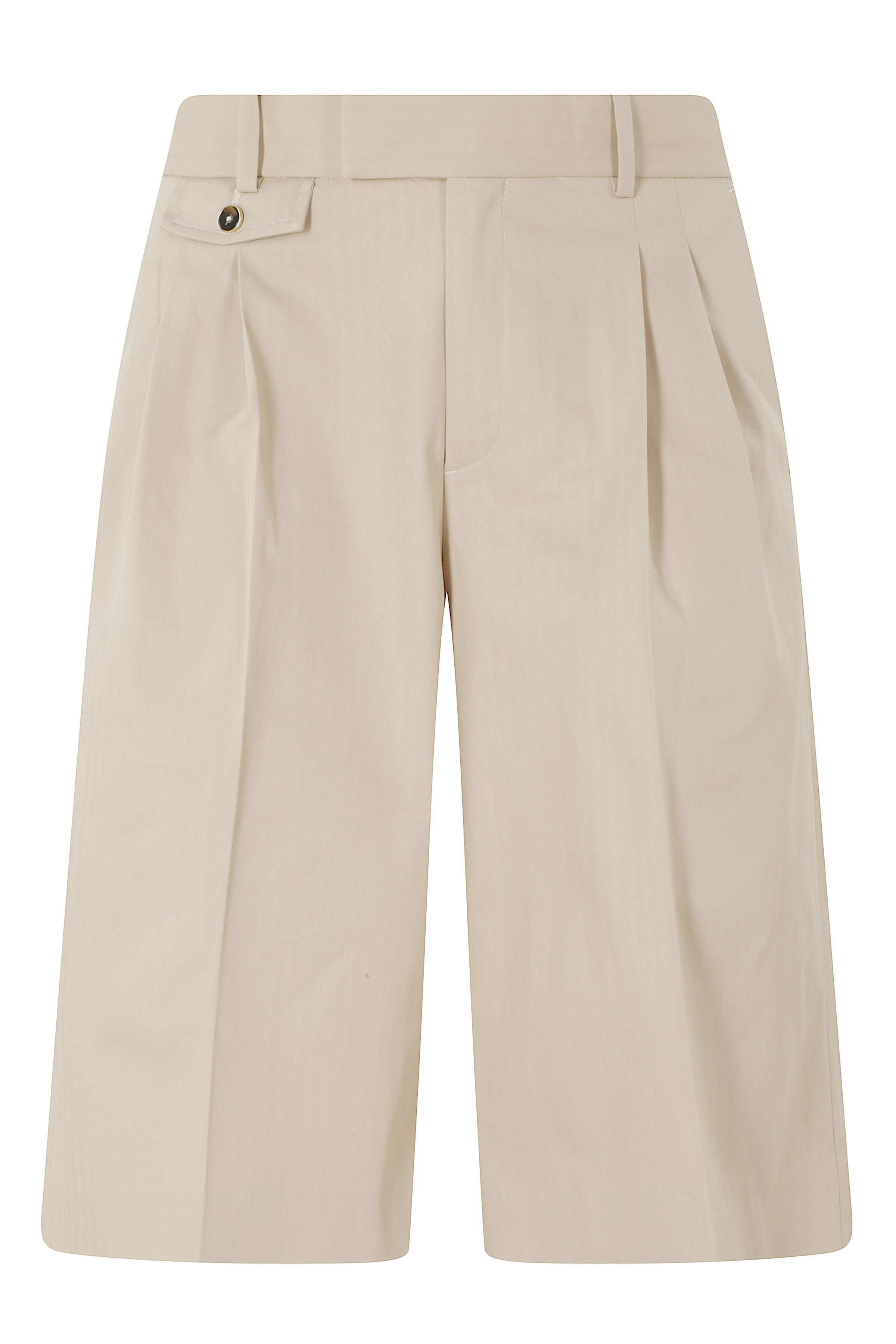 Drôle De Monsieur Men's Brown Short Coton Cotone Elastane