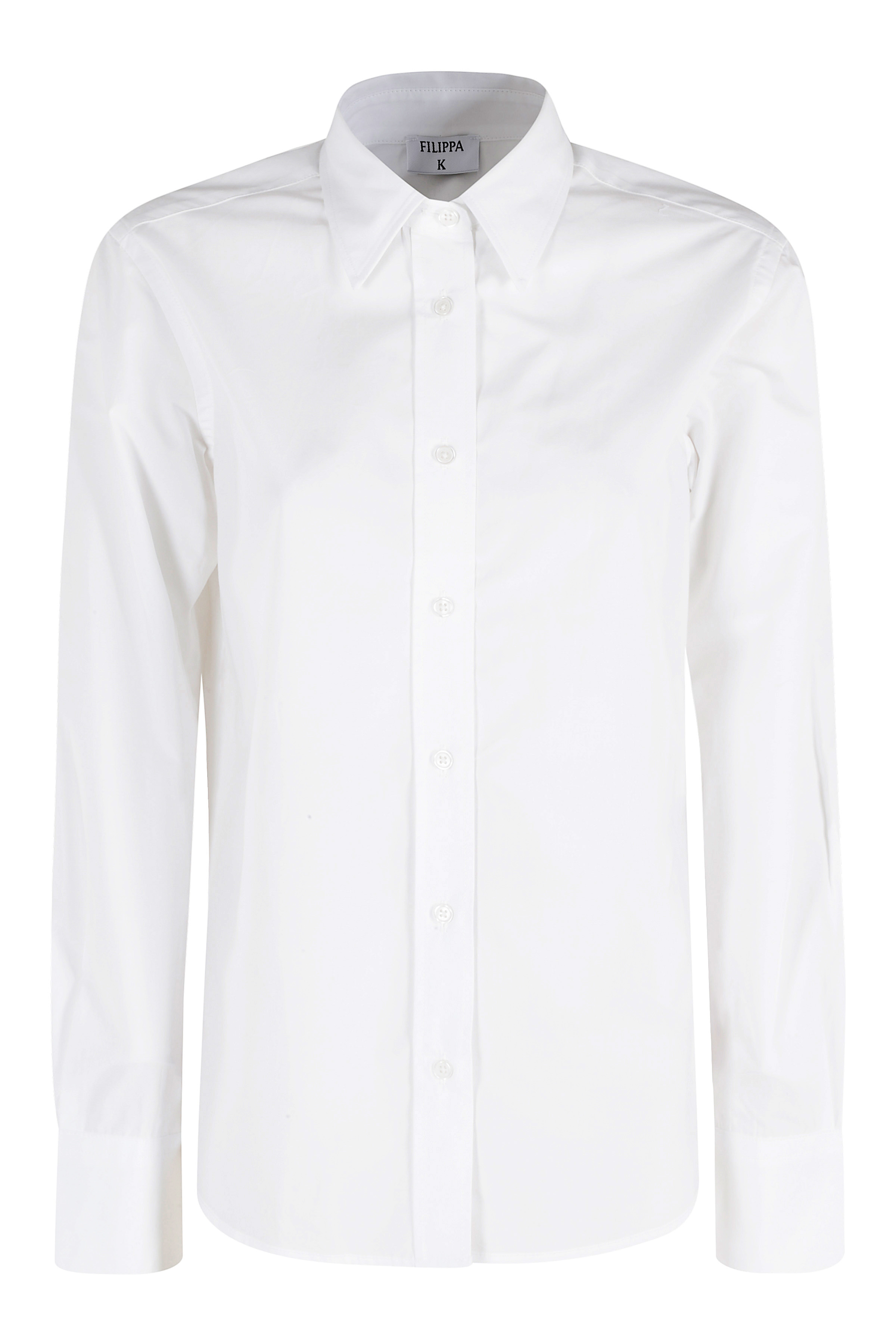 Filippa K Women's White Classic Poplin Shirt Cotone Camicia