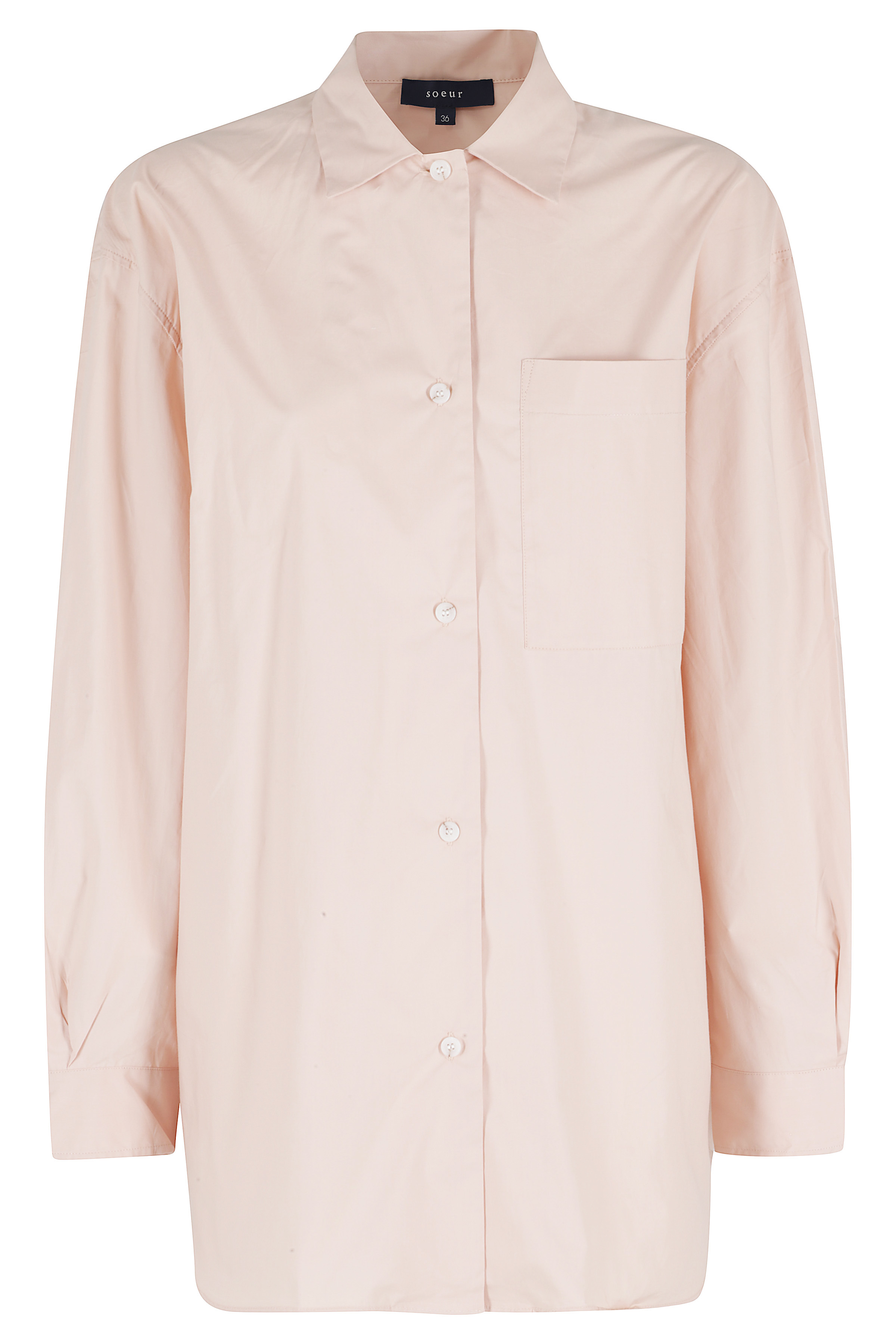 Soeur Women's Pink & Purple Itaque Cotton Camicia