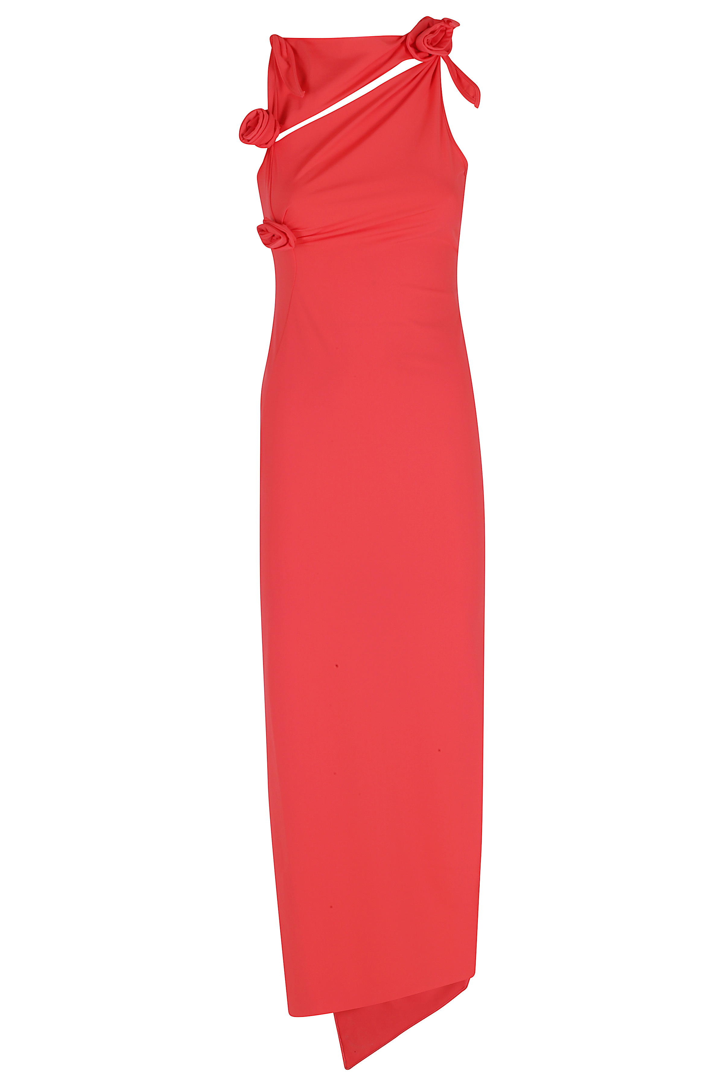 Coperni Women's Red Flower Gown Abito