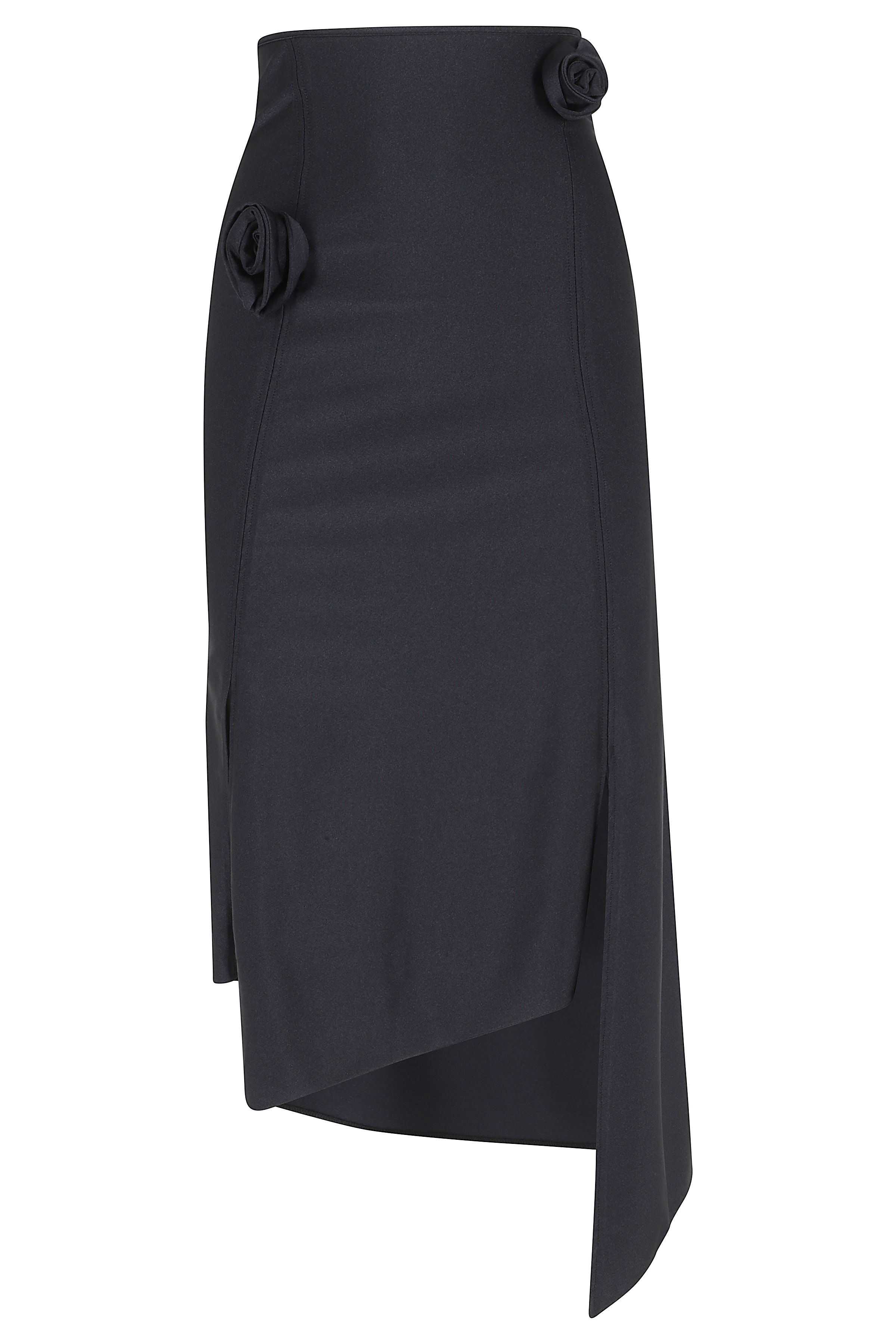 Coperni Women's Black Flower Skirt Polyamide Elastane Gonna