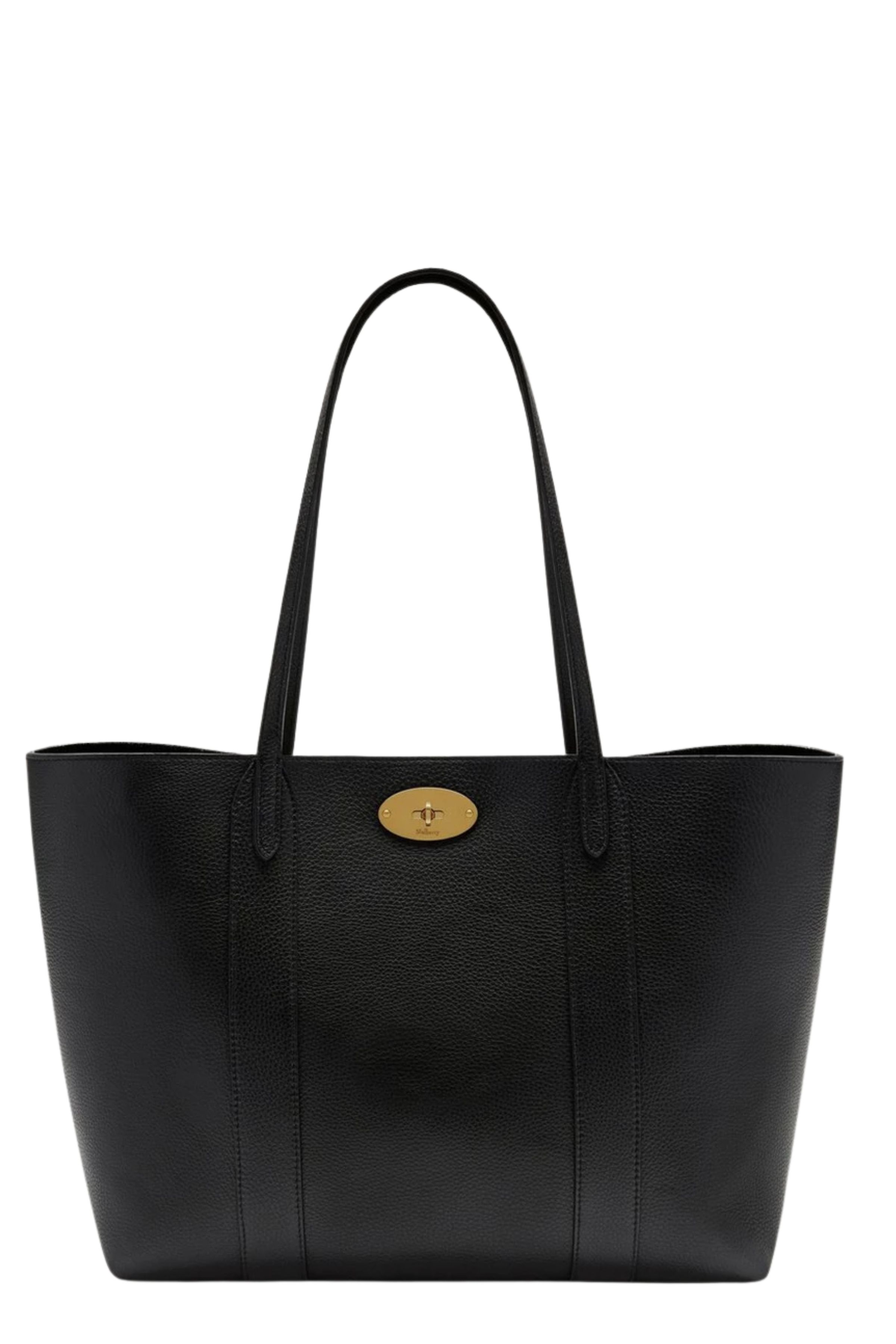 Mulberry Women's Black Bayswater Tote Small Classic Grain Pelle Borsa