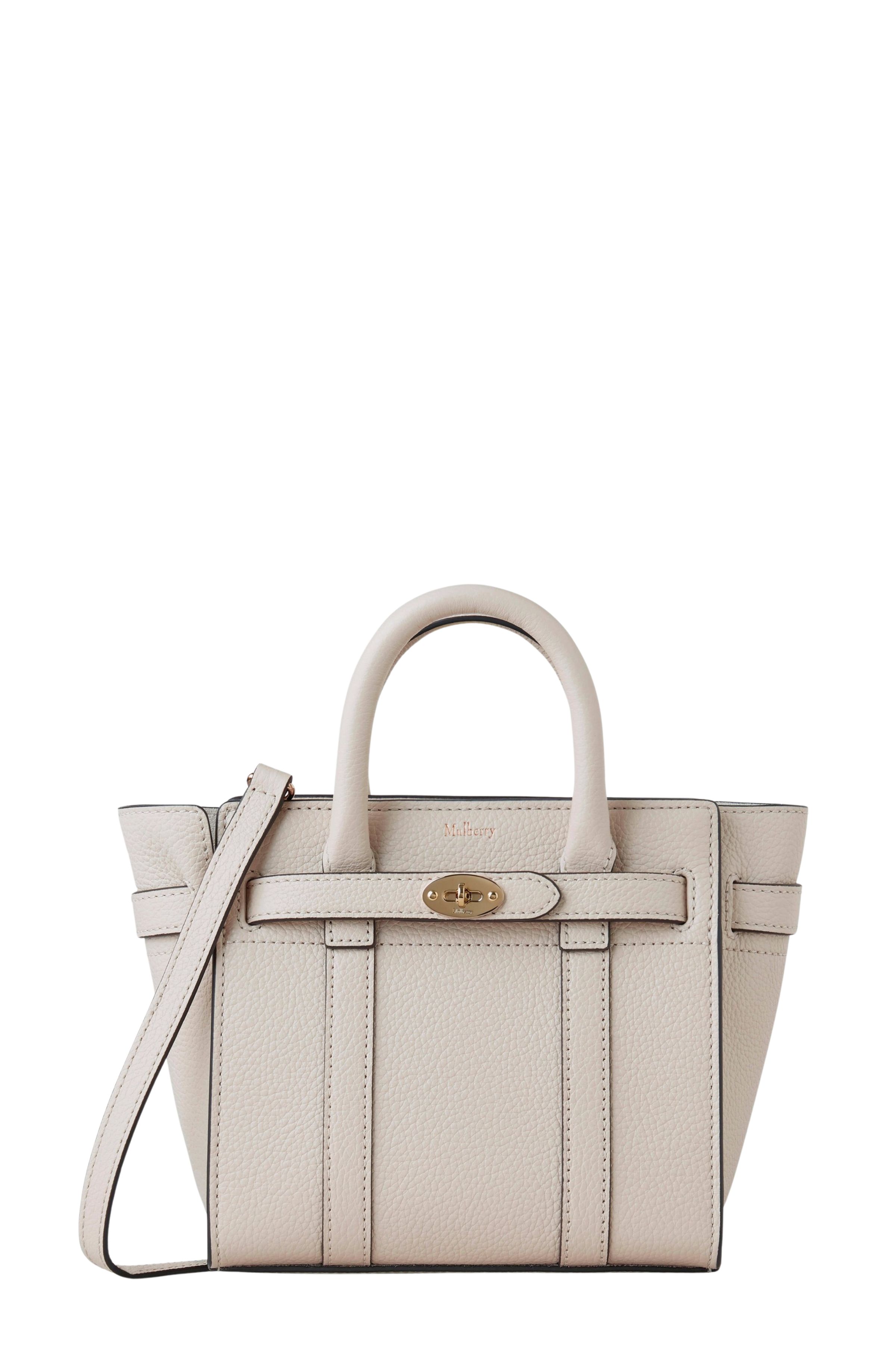 Mulberry Women's Nude & Neutrals Micro Zipped Babyswater Scg Pelle Borsa