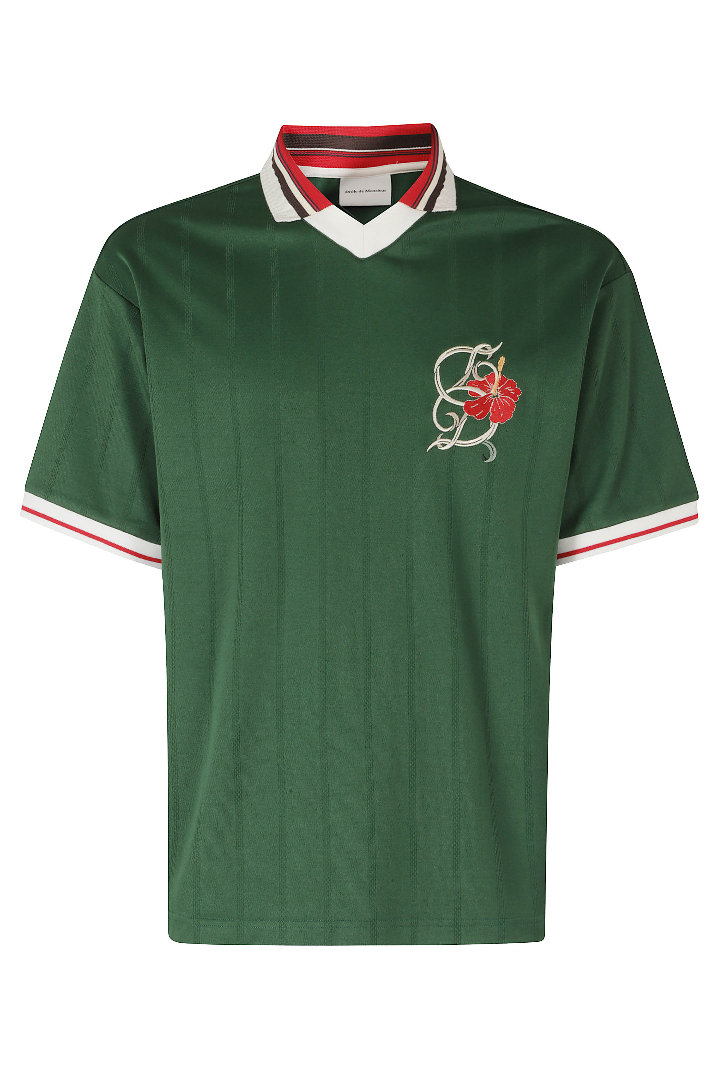 Drôle De Monsieur Men's Green Polo Cotone