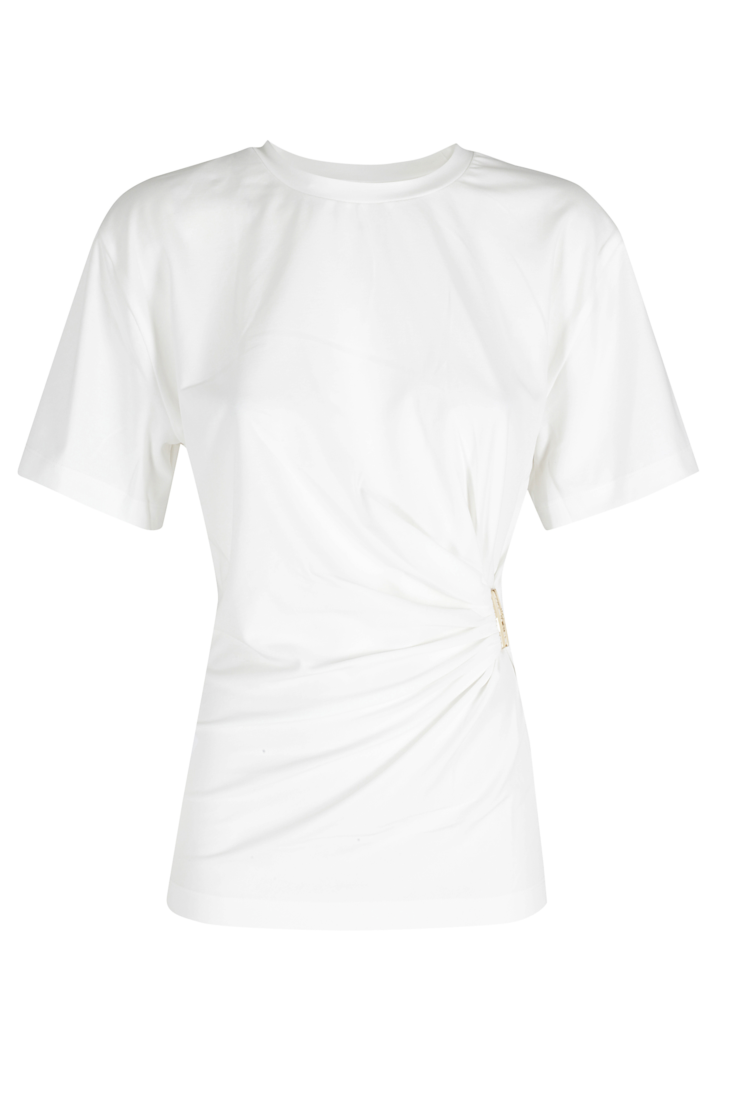 Pinko Women's White Mary Maglia Jersey Elastan T-Shirt