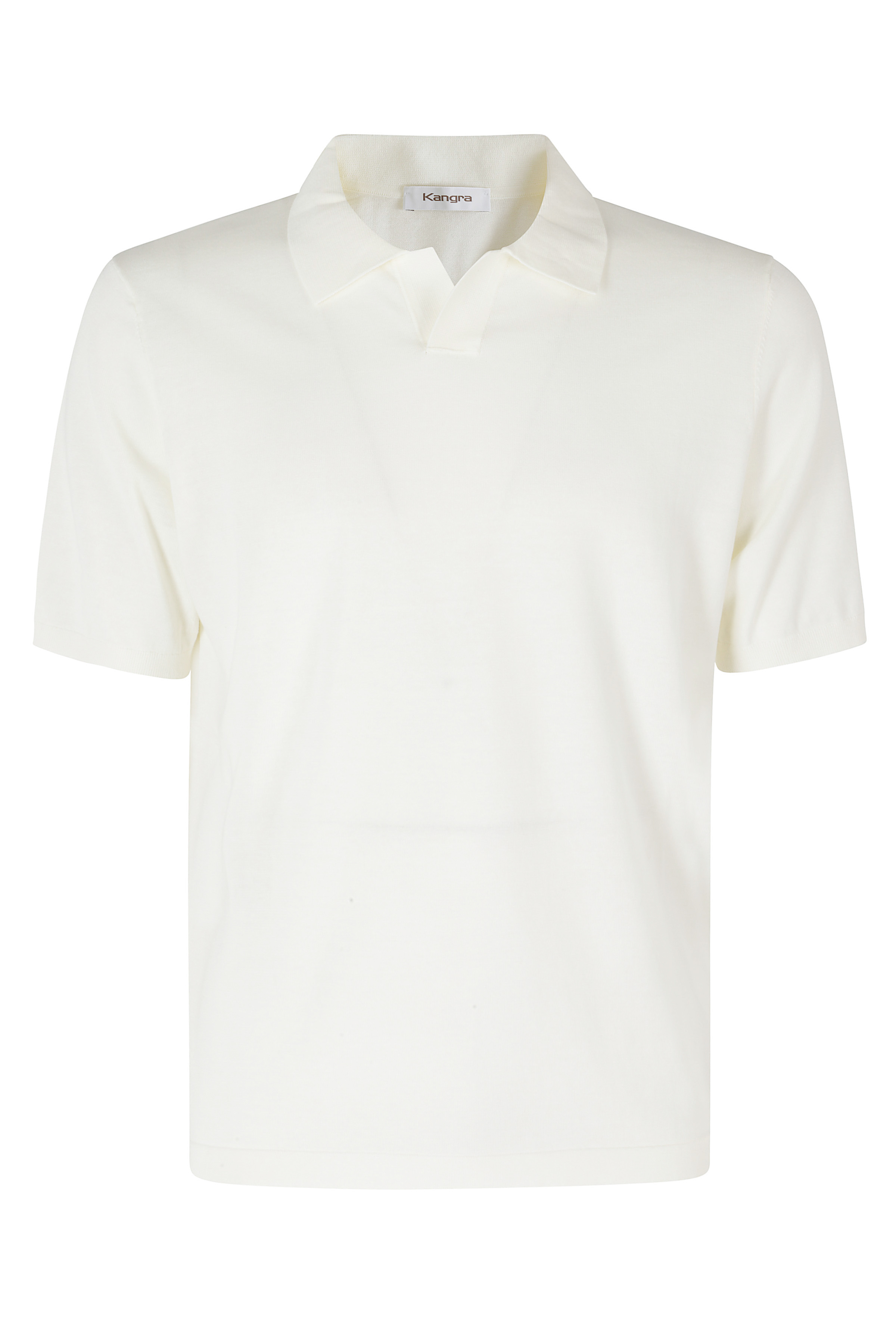 Kangra Men's Nude & Neutrals Polo Maglia Collo Skipper Cotone 1Filo