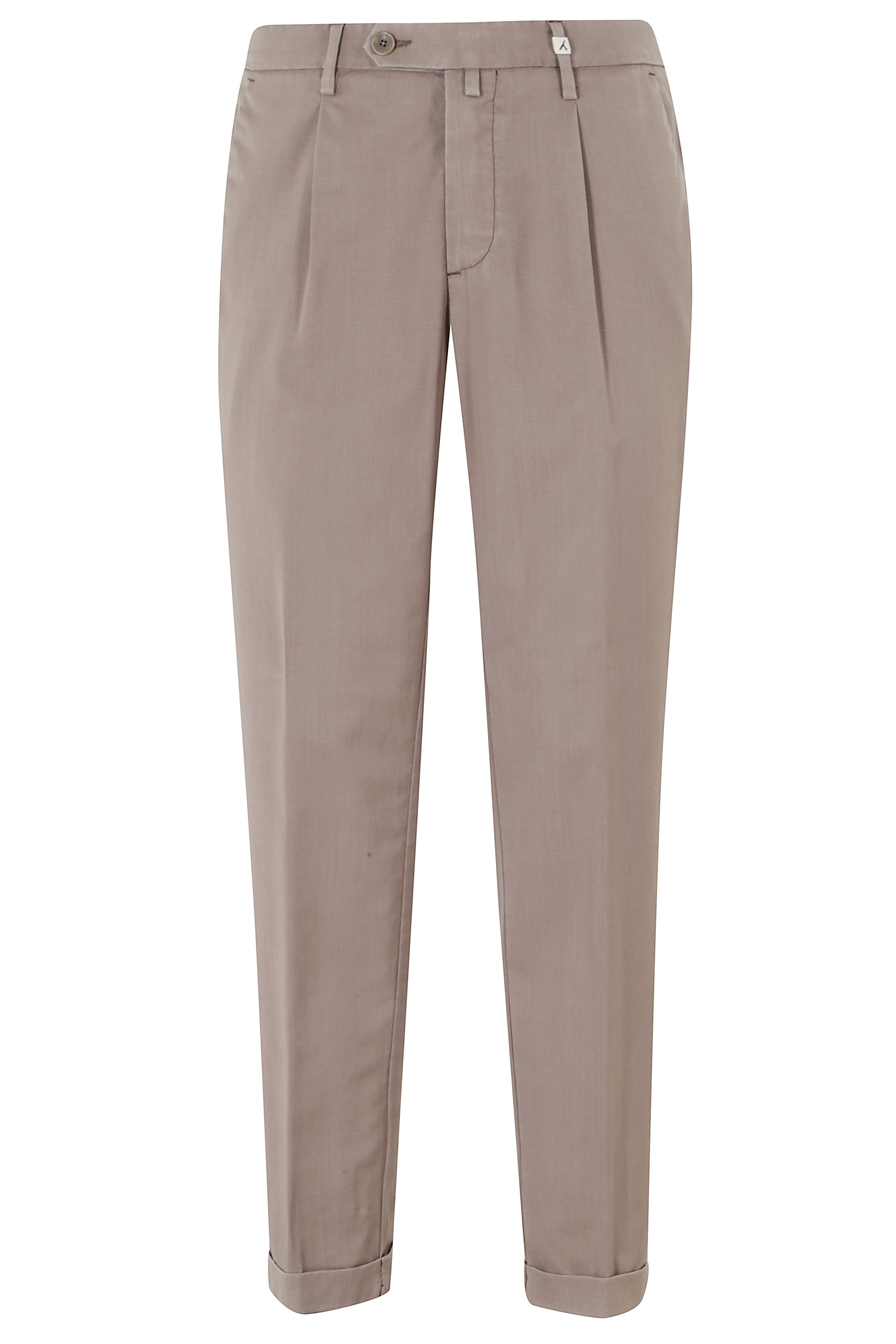 Myths Men's Brown Pantalone Zeus Lana Lavata Pantaloni