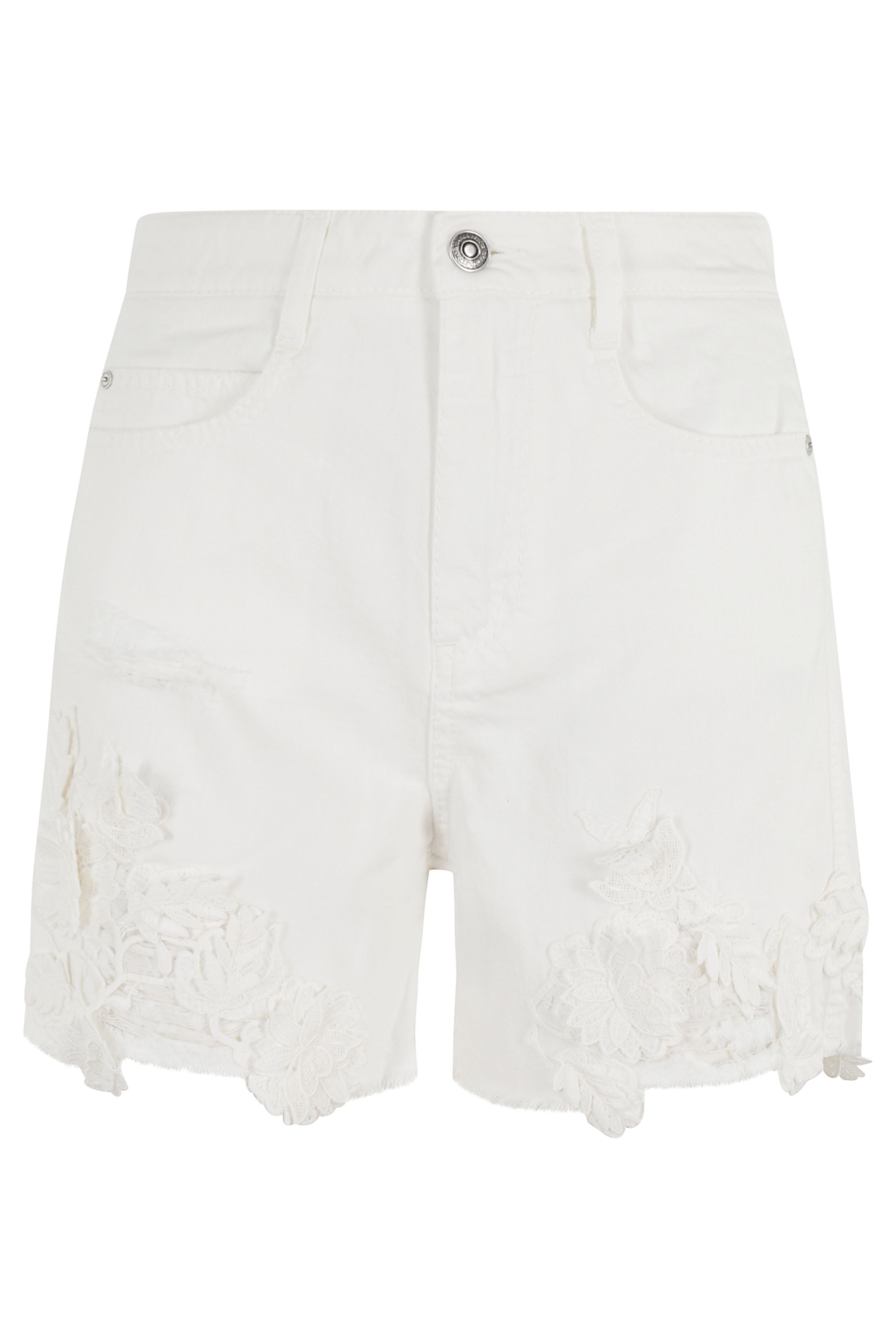 Ermanno Scervino Women's White Bermuda Cotone Short