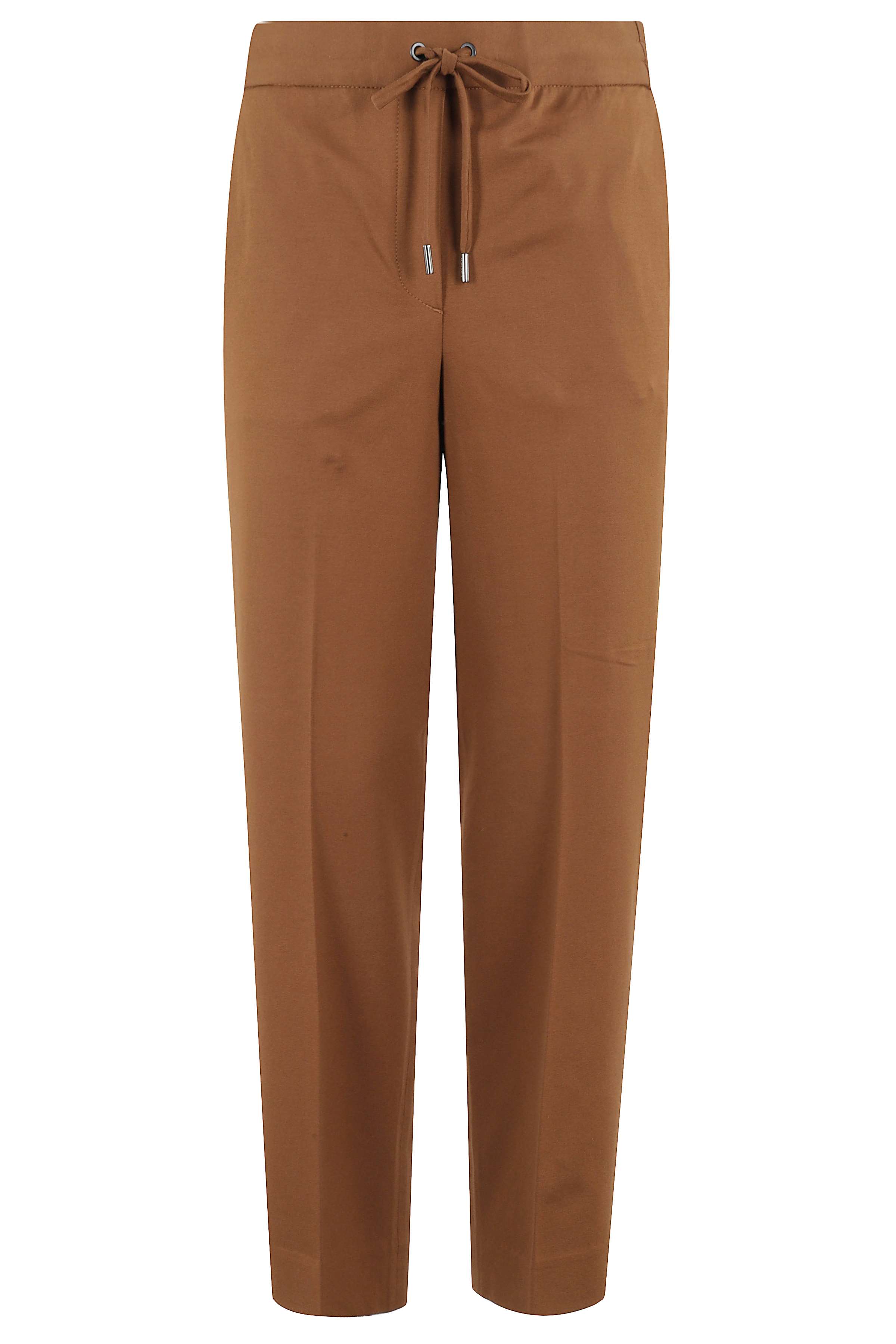 Circolo 1901 Women's Brown Carrot Cotone Elastan Pantaloni