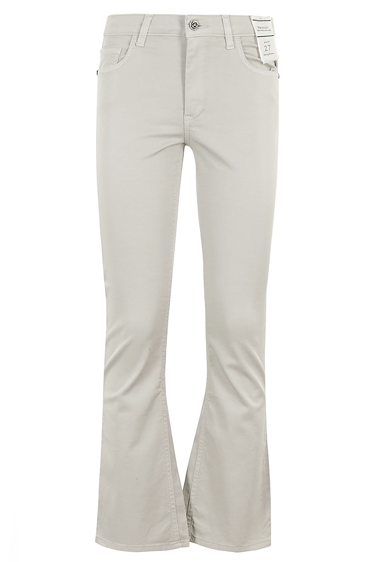 Re-Hash Women's Grey Monica Z Cotone Elastan Pantaloni