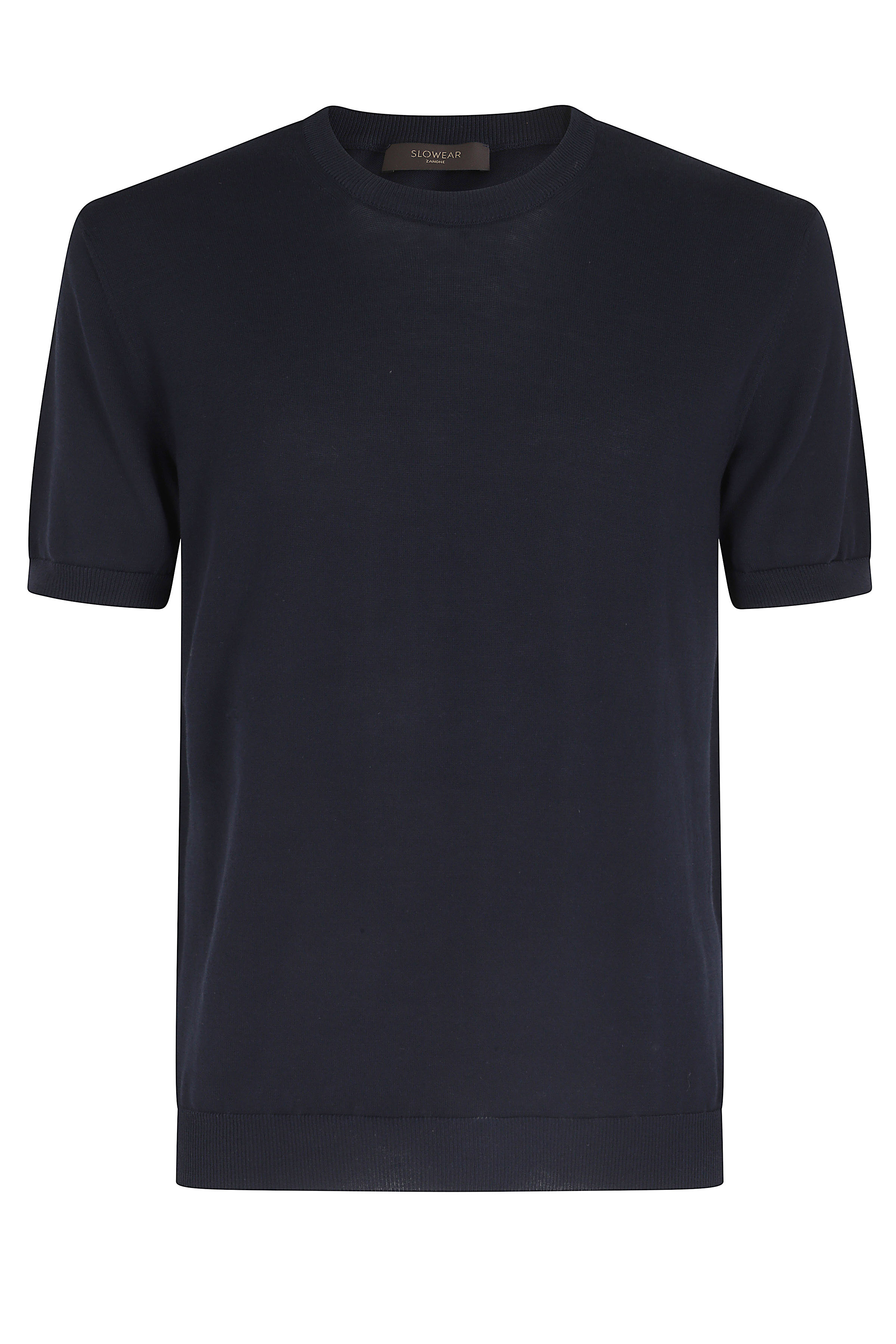 Zanone Men's Blue Maglia Girocollo Mc Slim Fit Cotone