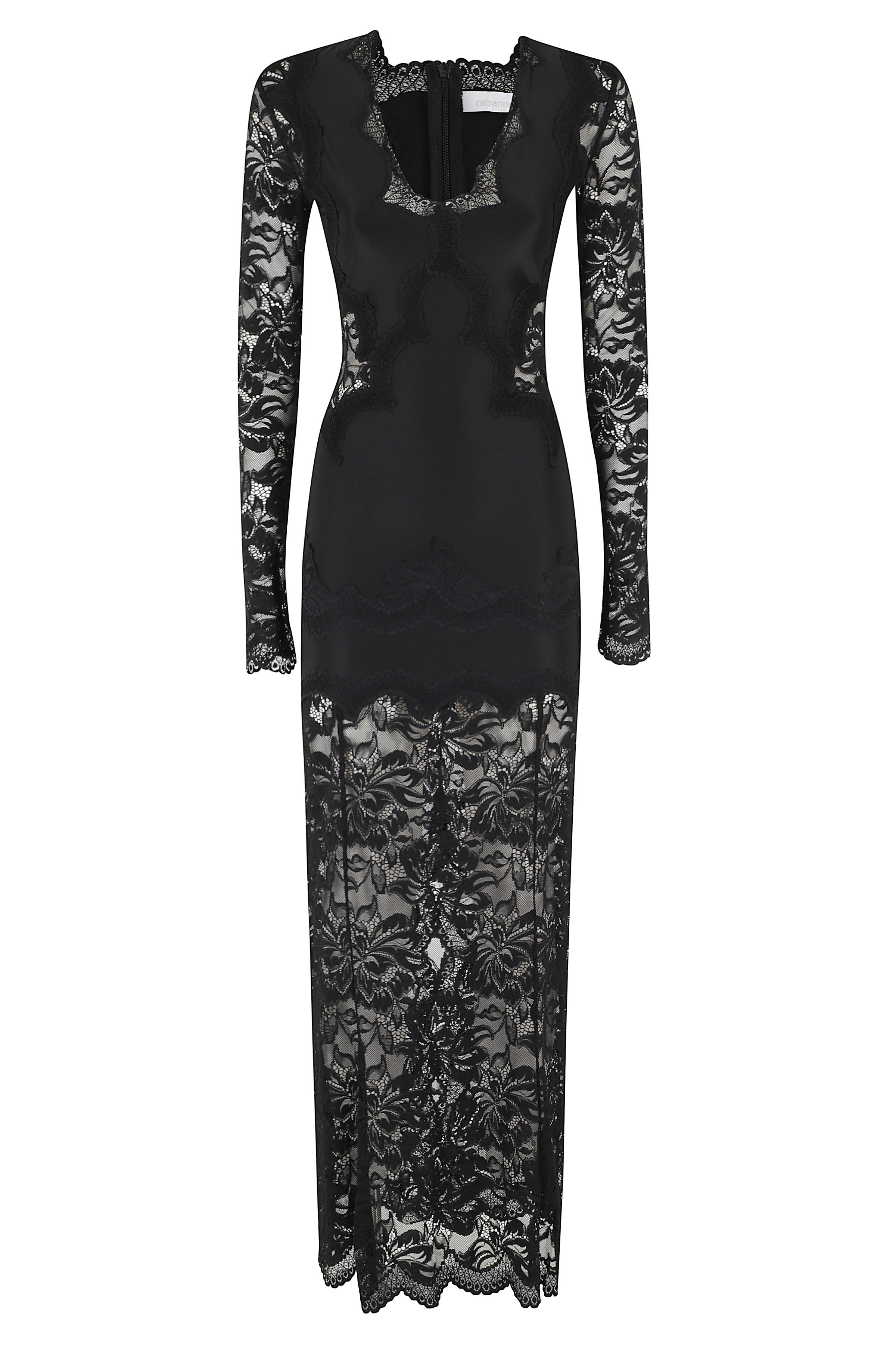Rabanne Women's Black Robe Polyamide Abito