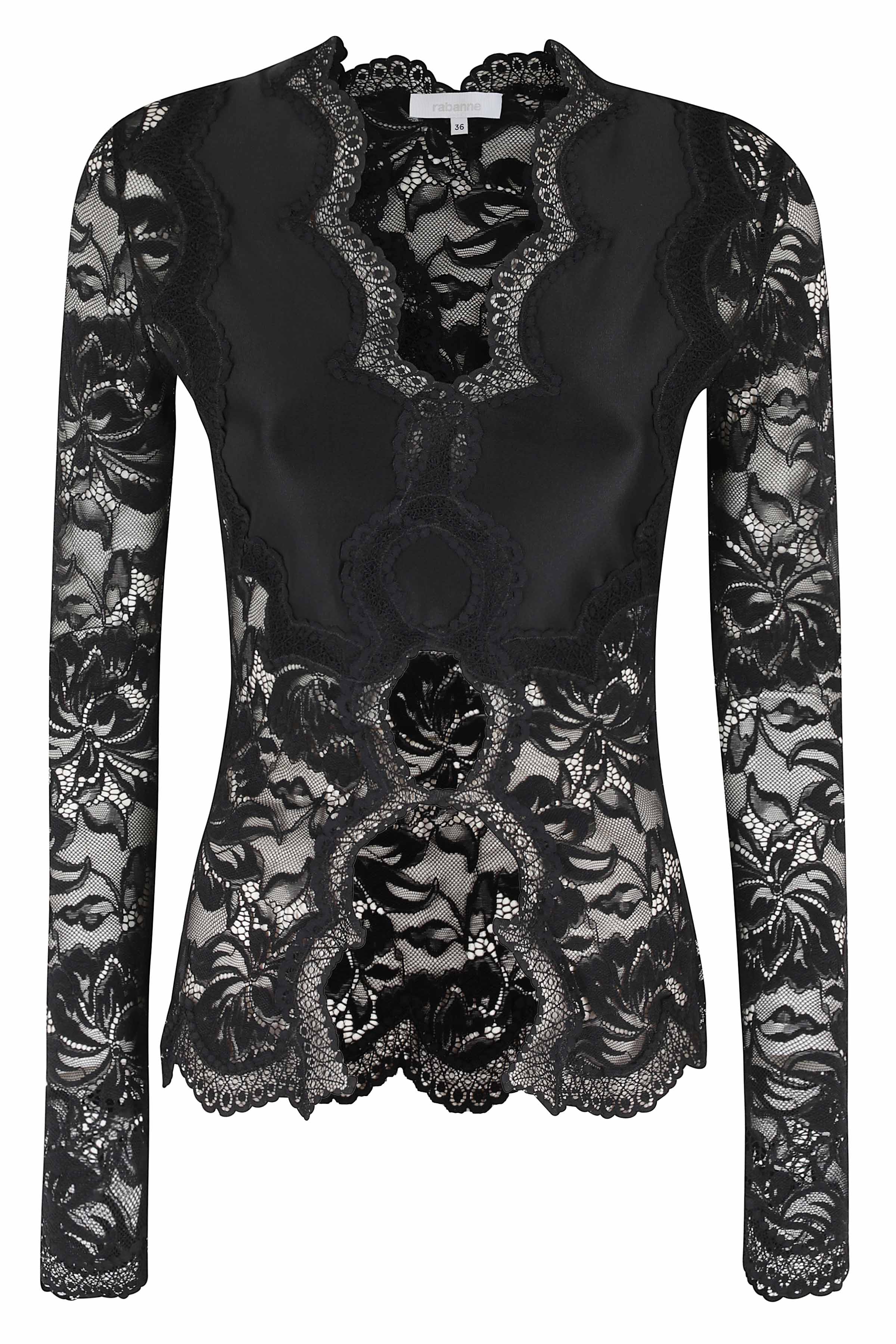 Rabanne Women's Black Haut Polyamide Elasthanne Tops