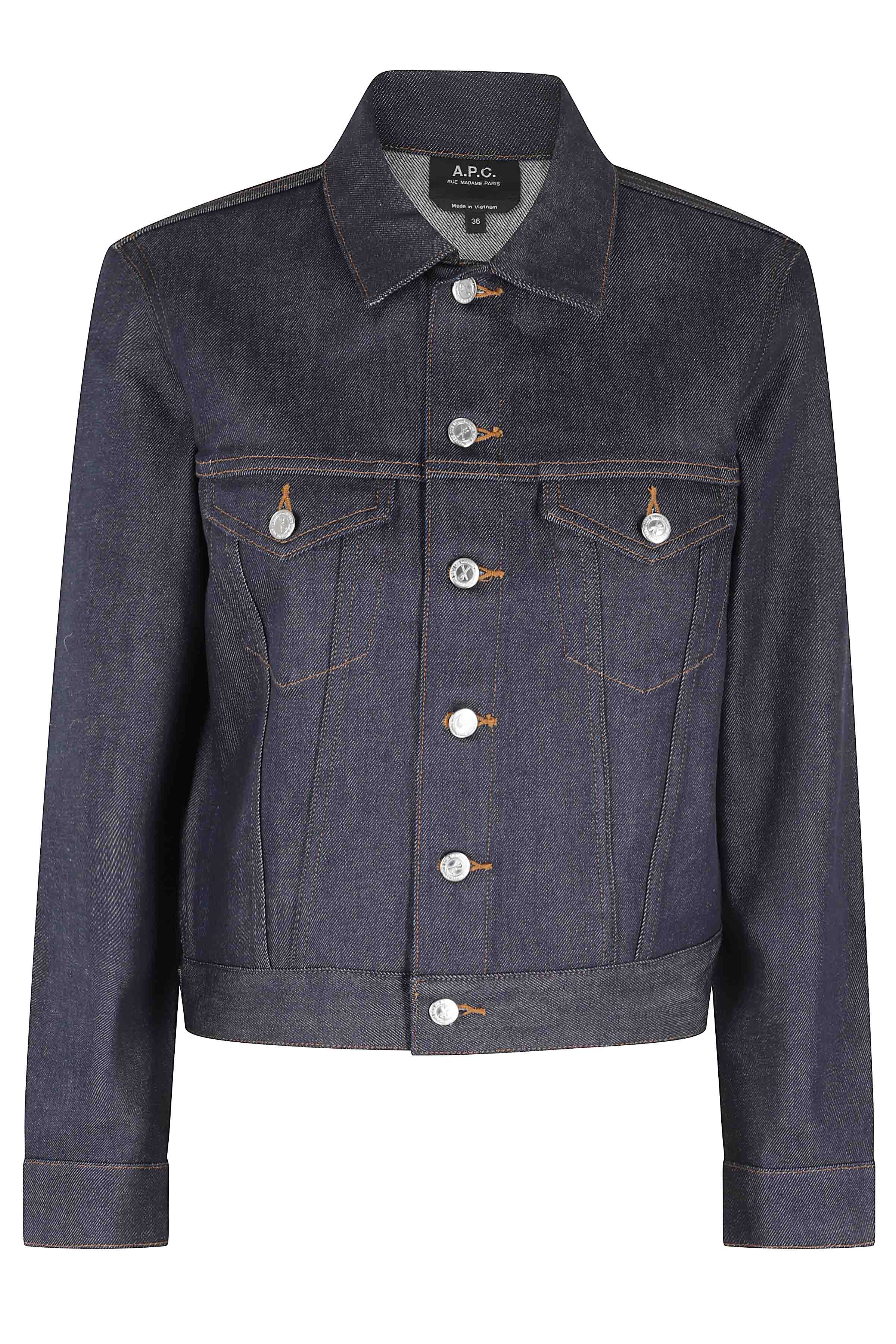 A.p.c. Women's Blue A. P.c. Veste Dion Cotone Giubbotto