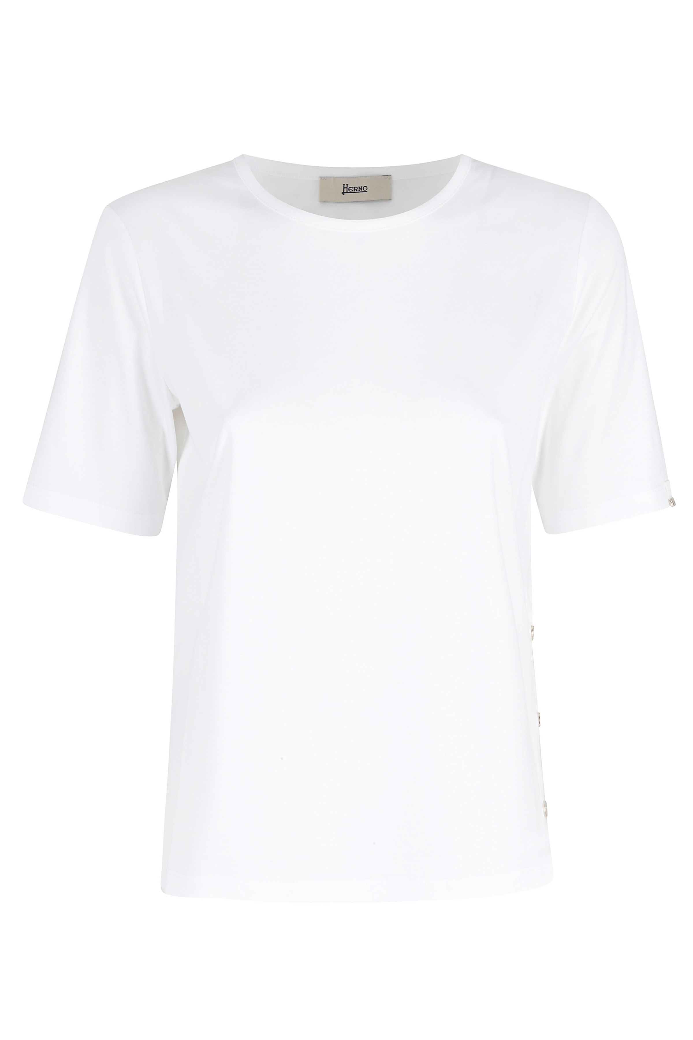 Herno Women's White Tshrt Cotone T-Shirt