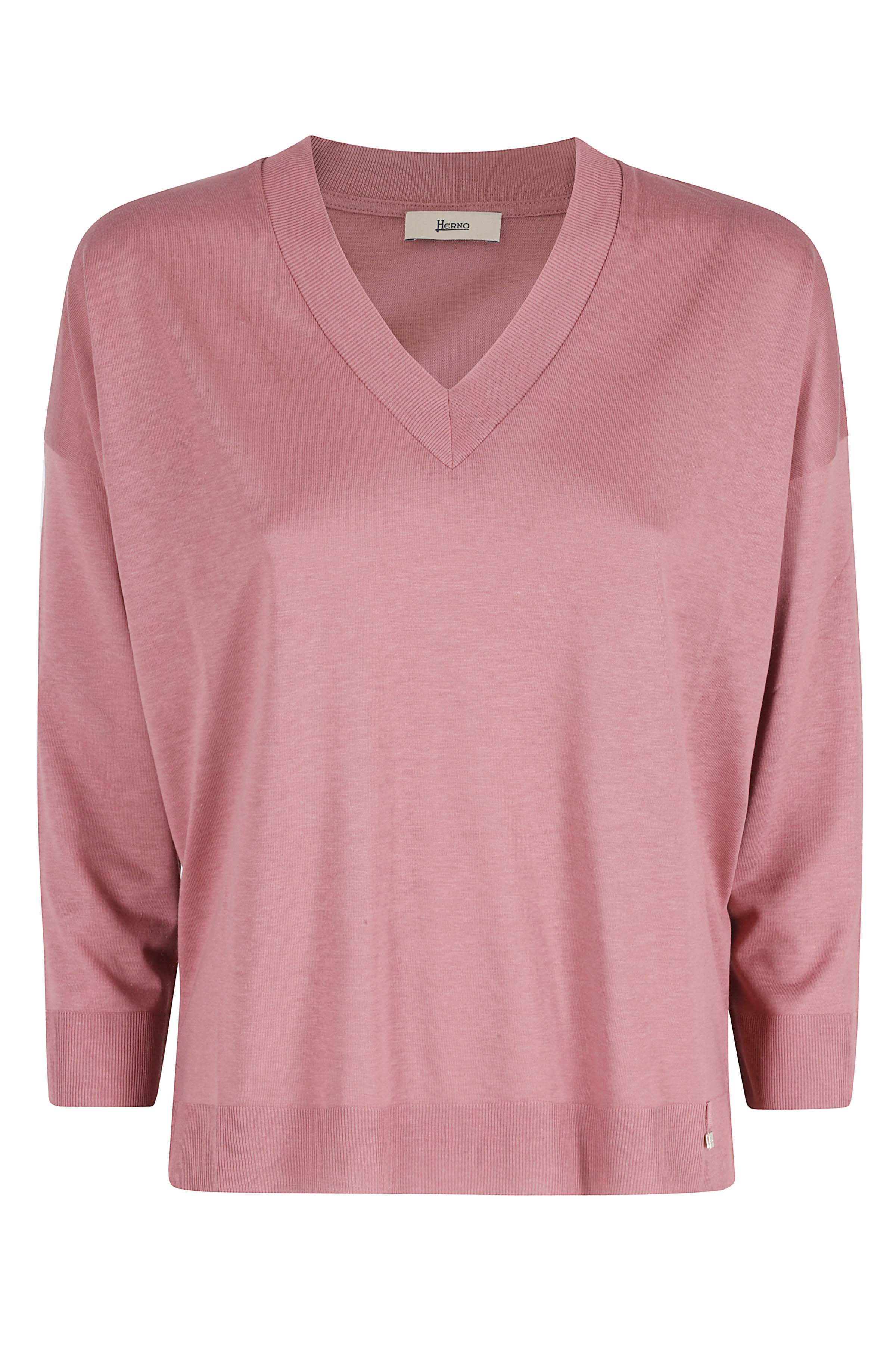 Herno Women's Pink & Purple Maglia Lyocell Cotone
