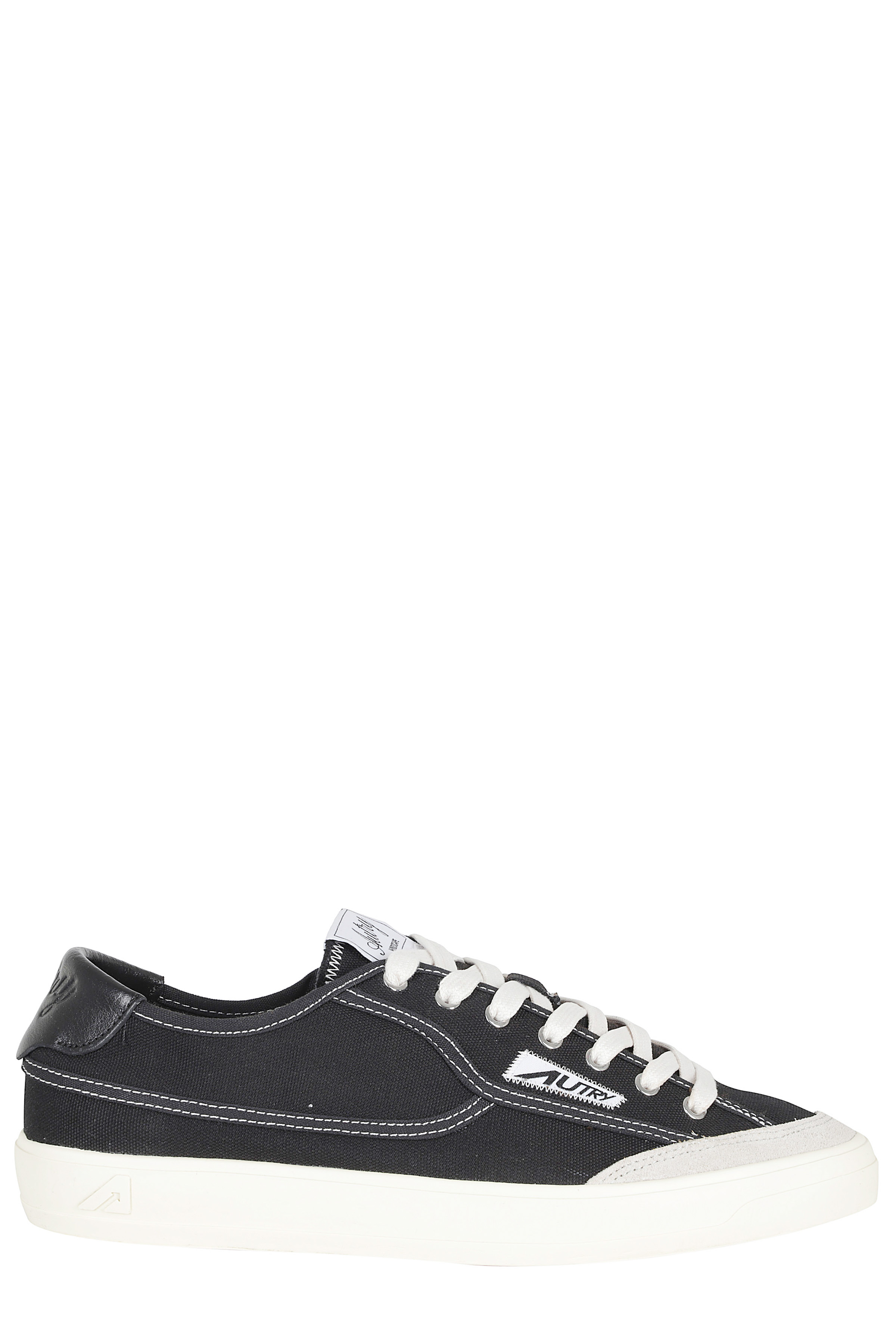 Autry Men's Black Windscape Low Canvas Suede Fodera: Calzature
