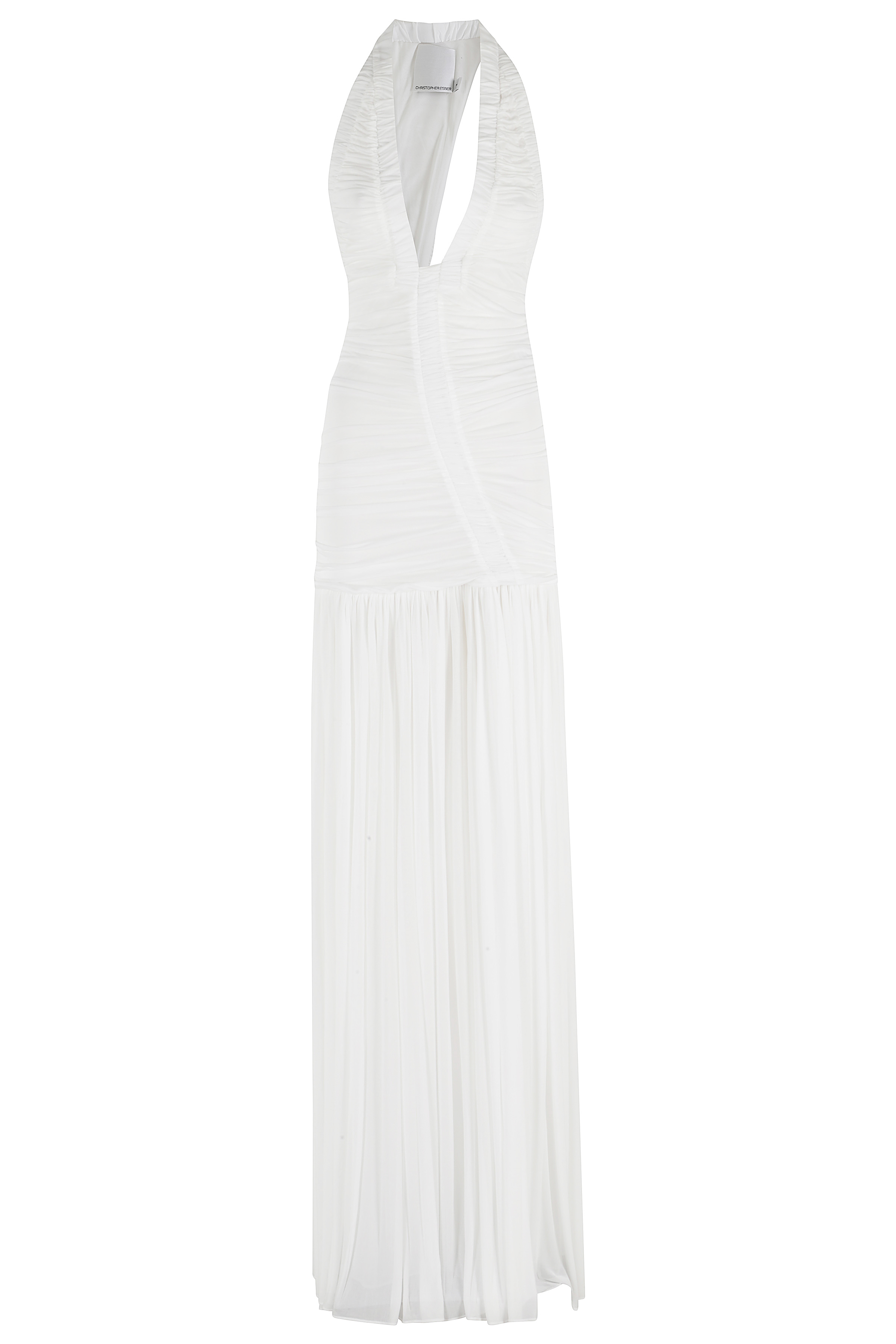 Christopher Esber Women's White Orion Gown Rayon Polyester Abito