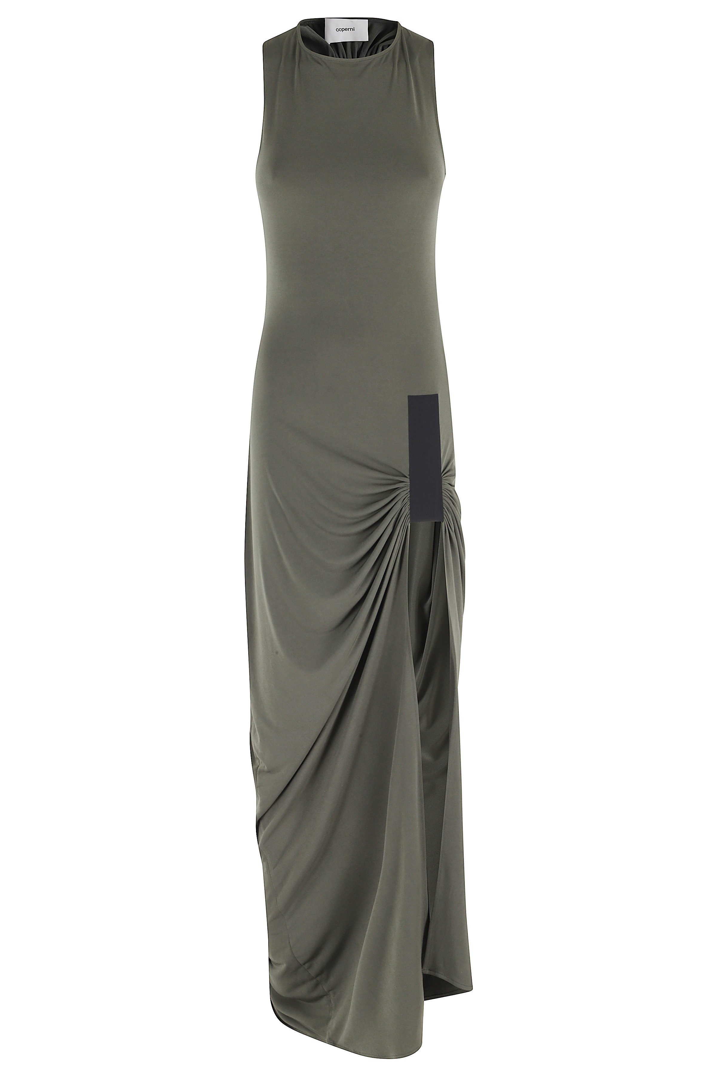 Coperni Women's Green Taped Suspended Dress Abito