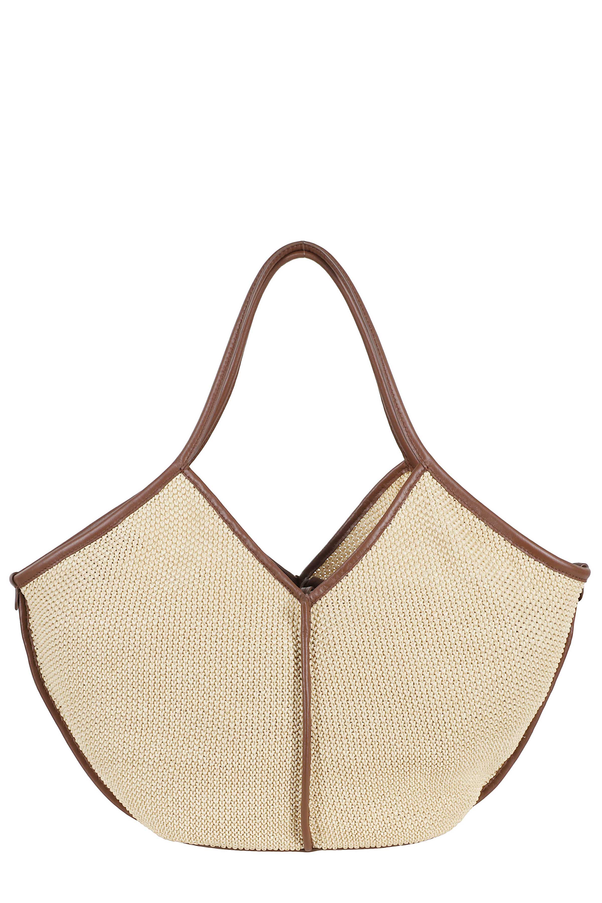 Hereu Women's Nude & Neutrals Caella Soft Raffia Borsa