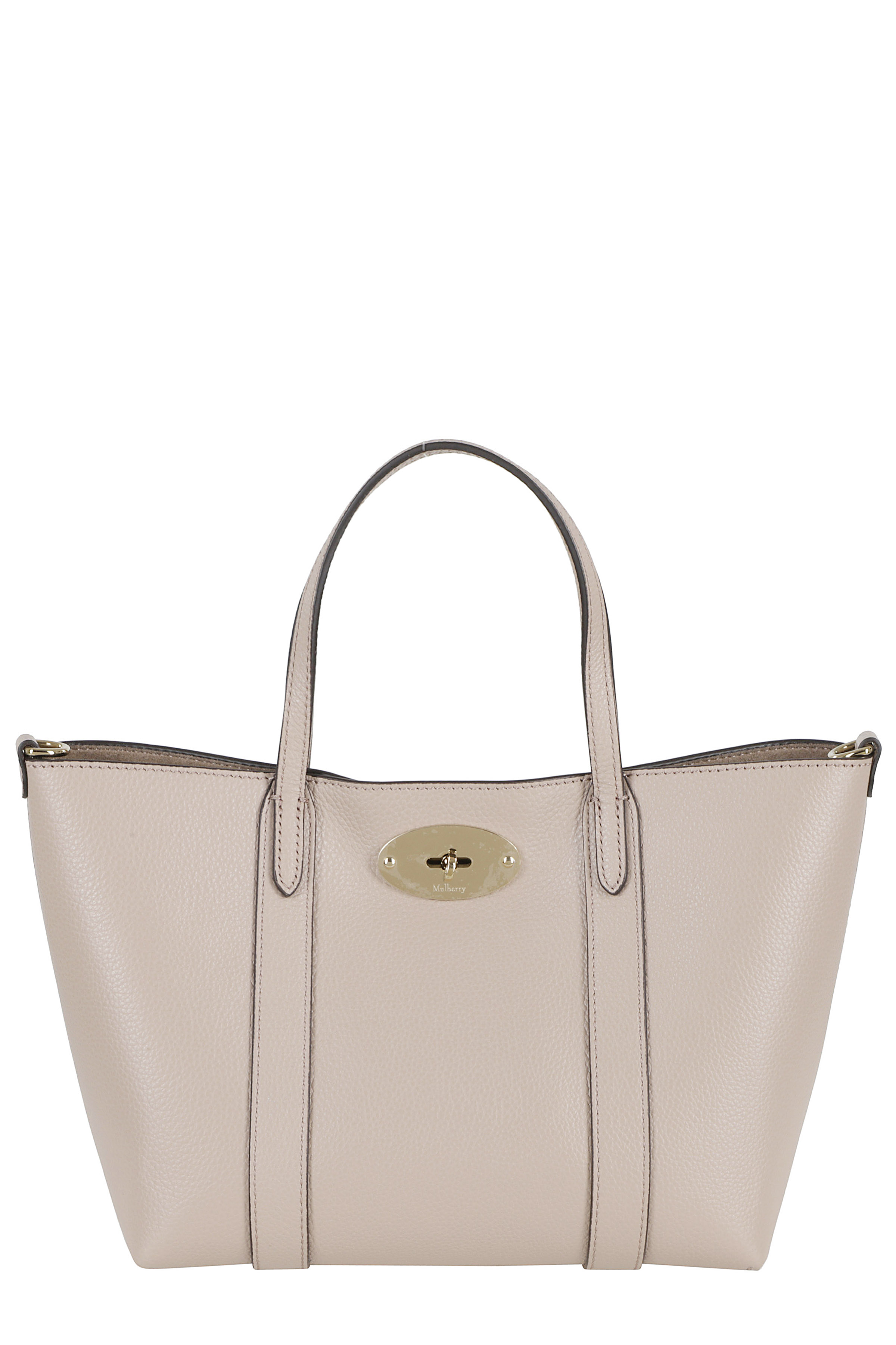 Mulberry Women's Nude & Neutrals Mini Bayswater Tote Scg Cow Leather Borsa