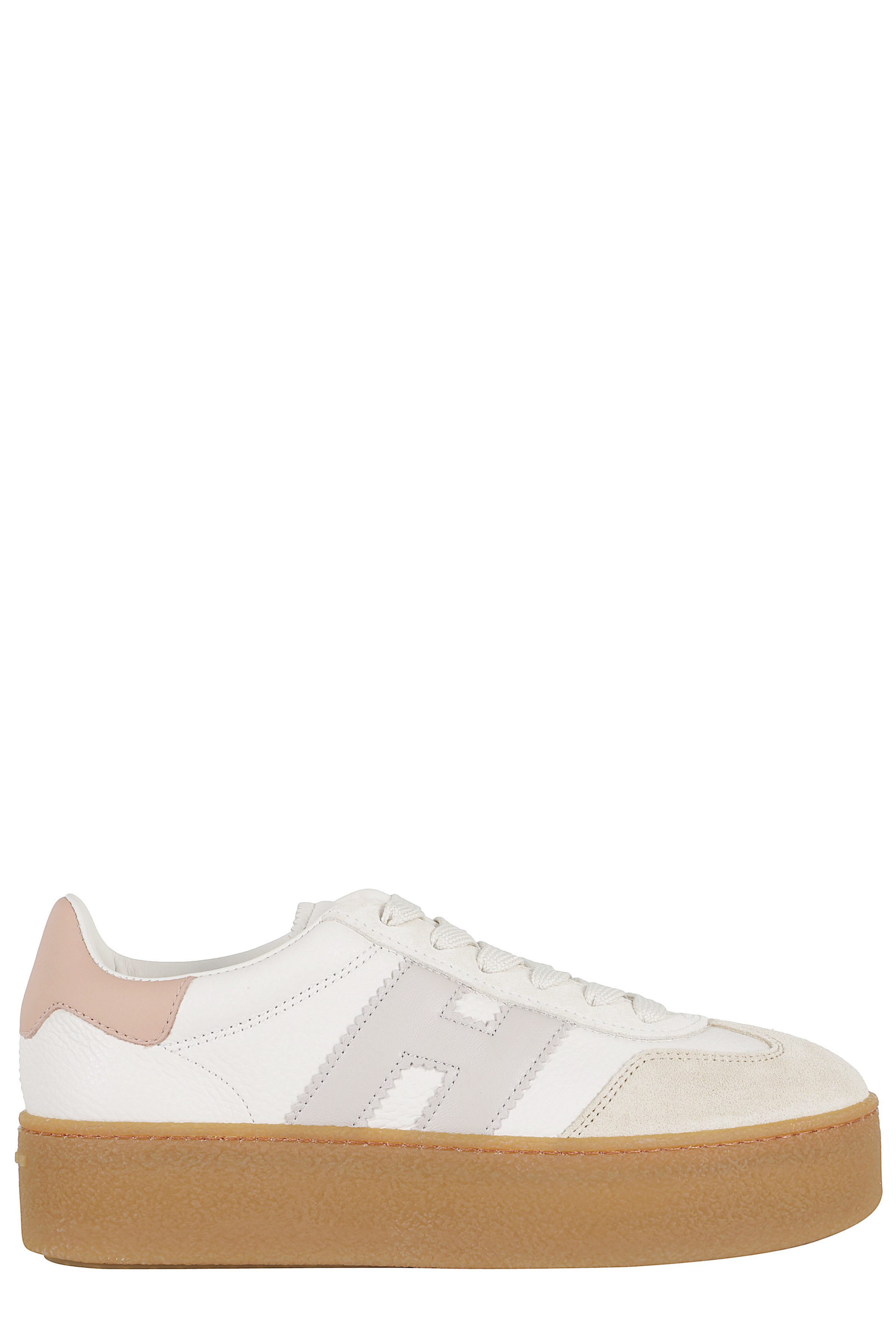 Hogan Women's Nude & Neutrals Allacciato H Pelle; Suola: Gomma Calzature