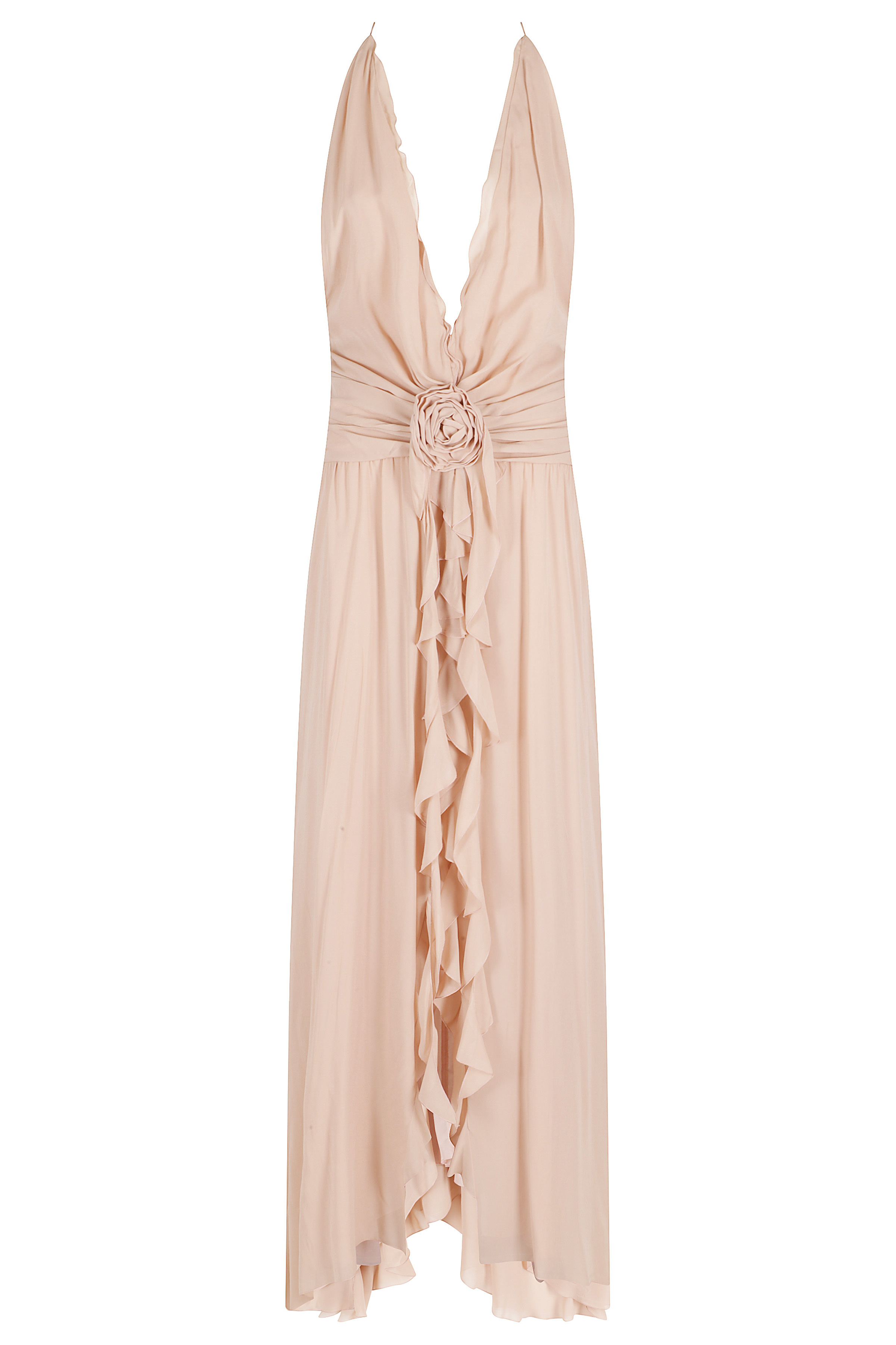 Blumarine Women's Pink & Purple Georgette Dress Vi / Fodera Pl Abito