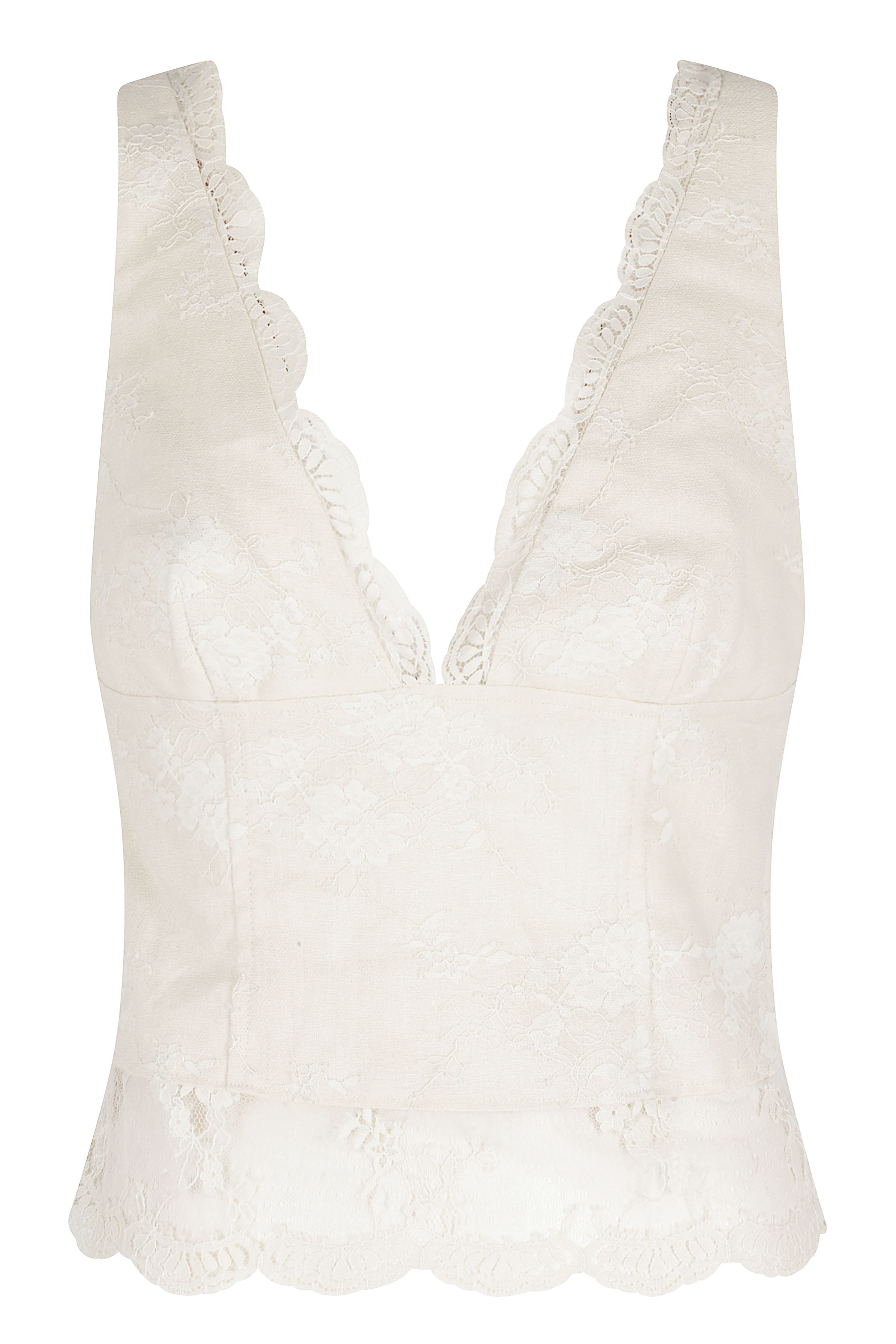 Pinko Women's Nude & Neutrals Janessa Top 1:Lino Materiale 2:Nylon