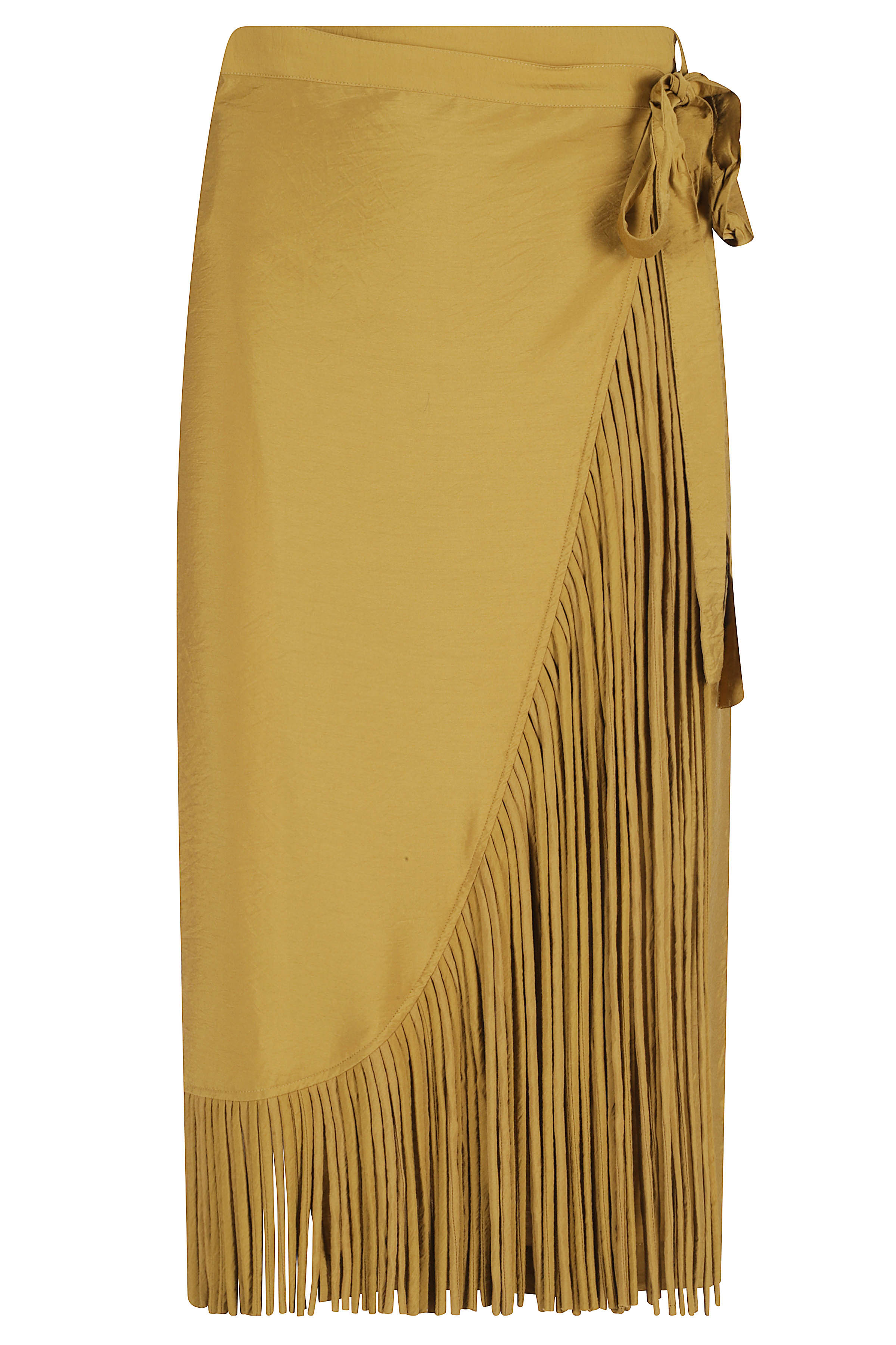 Pinko Women's Brown Bacedasco Gonna Viscosa Nylon