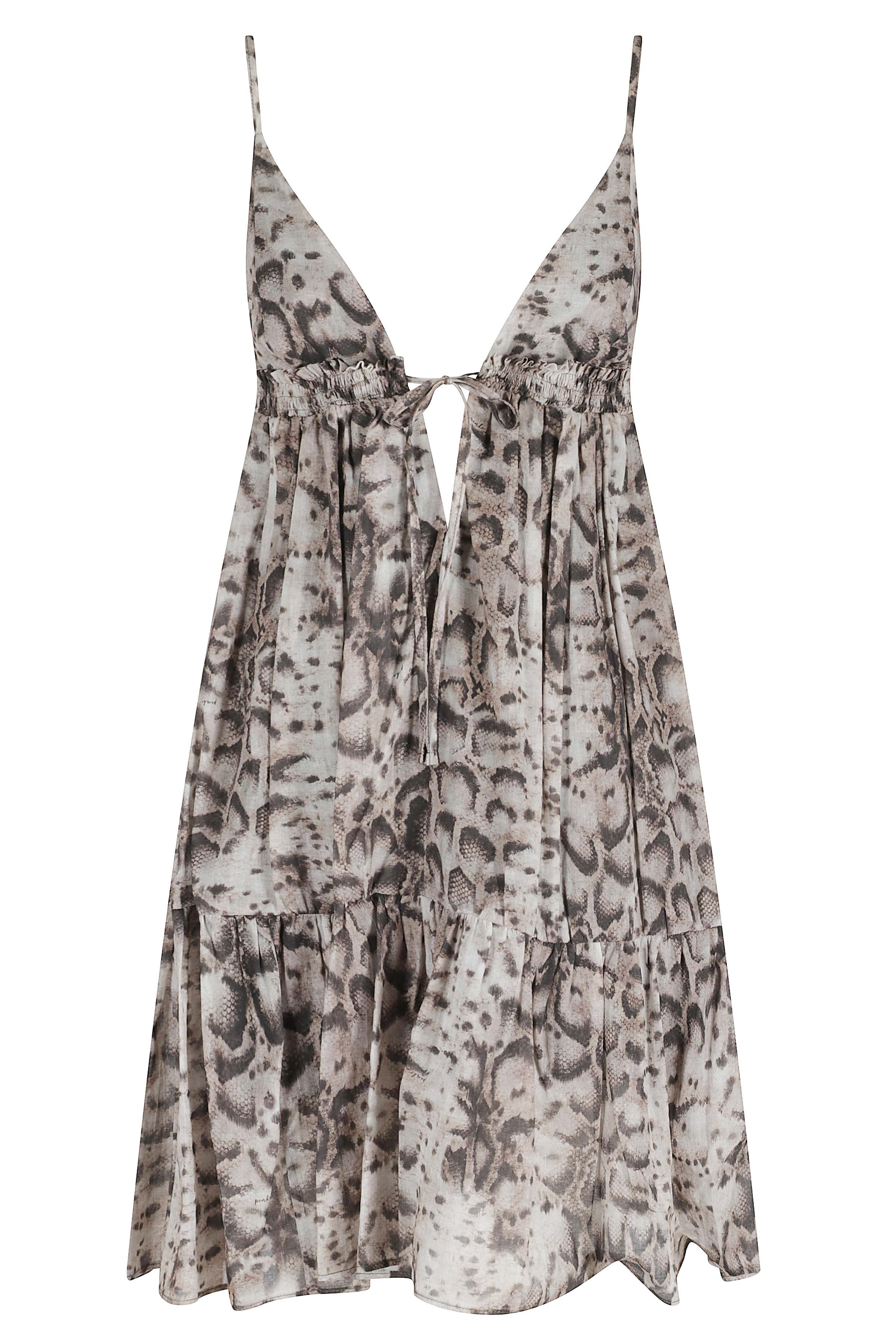 Pinko Women's Brown Adriano Abito Mussola Cotone - Fodera