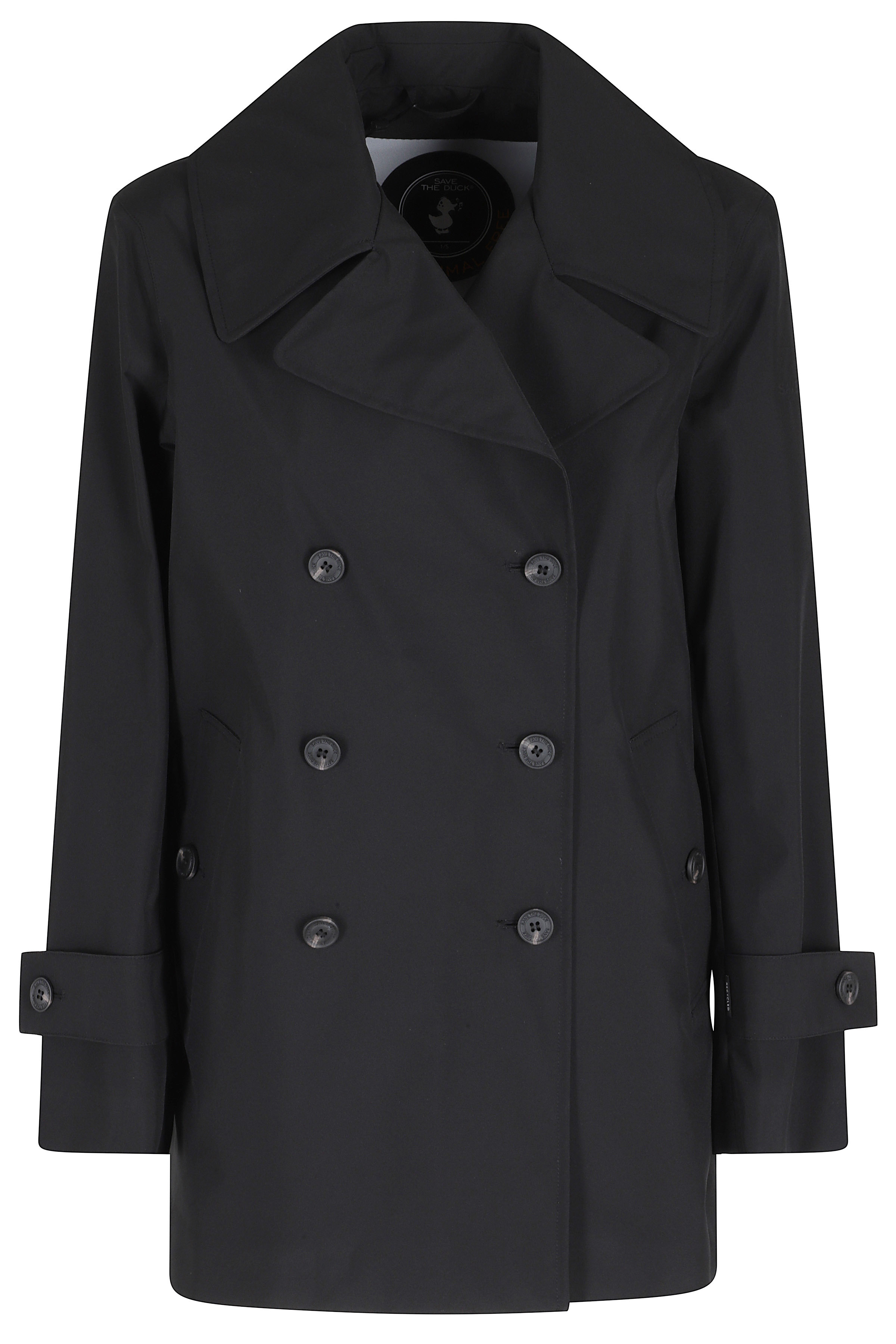 Save The Duck Women's Black Giubbotto Sofi Poliestere Trench