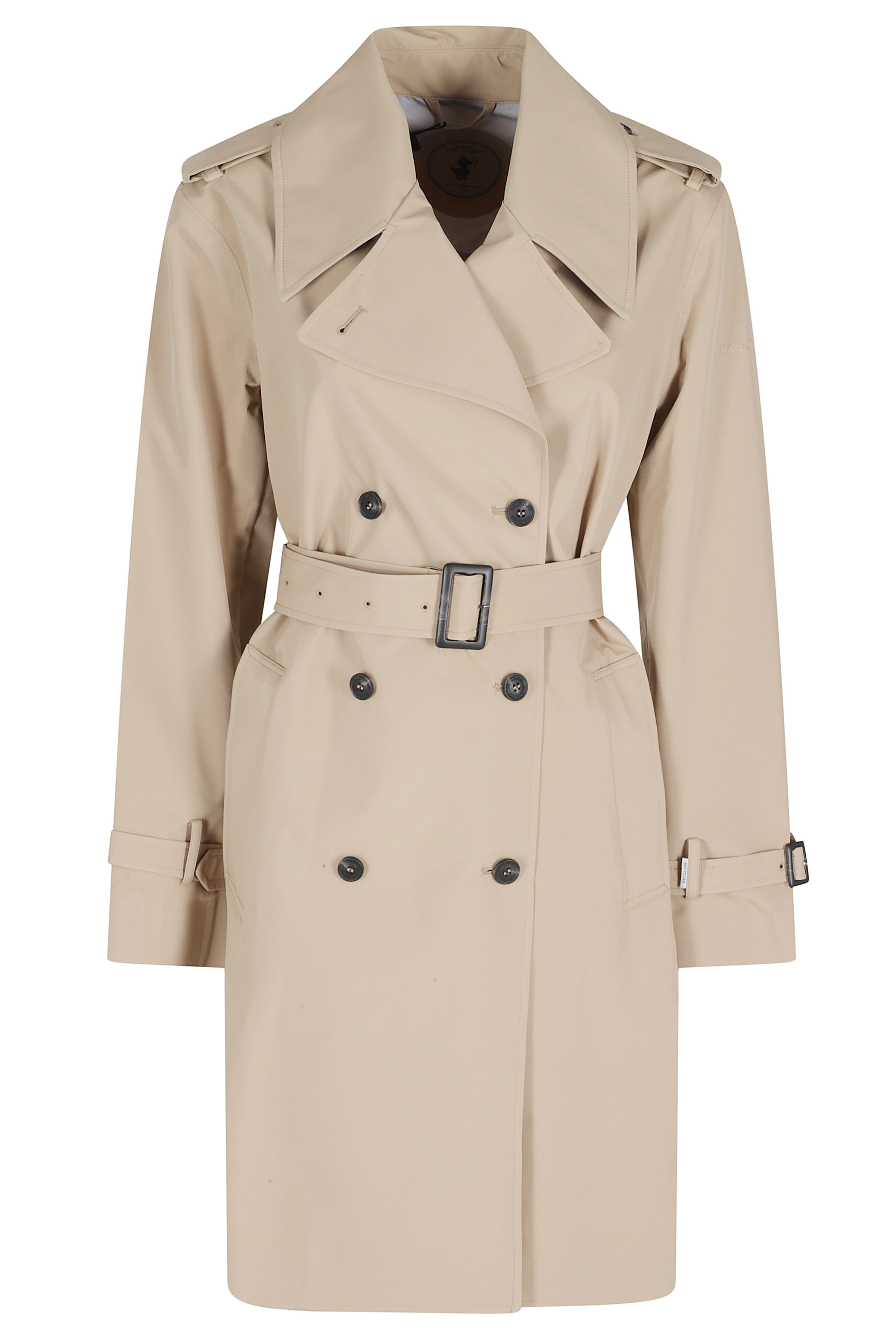 Save The Duck Women's Brown Cappotto Talya Poliestere Trench