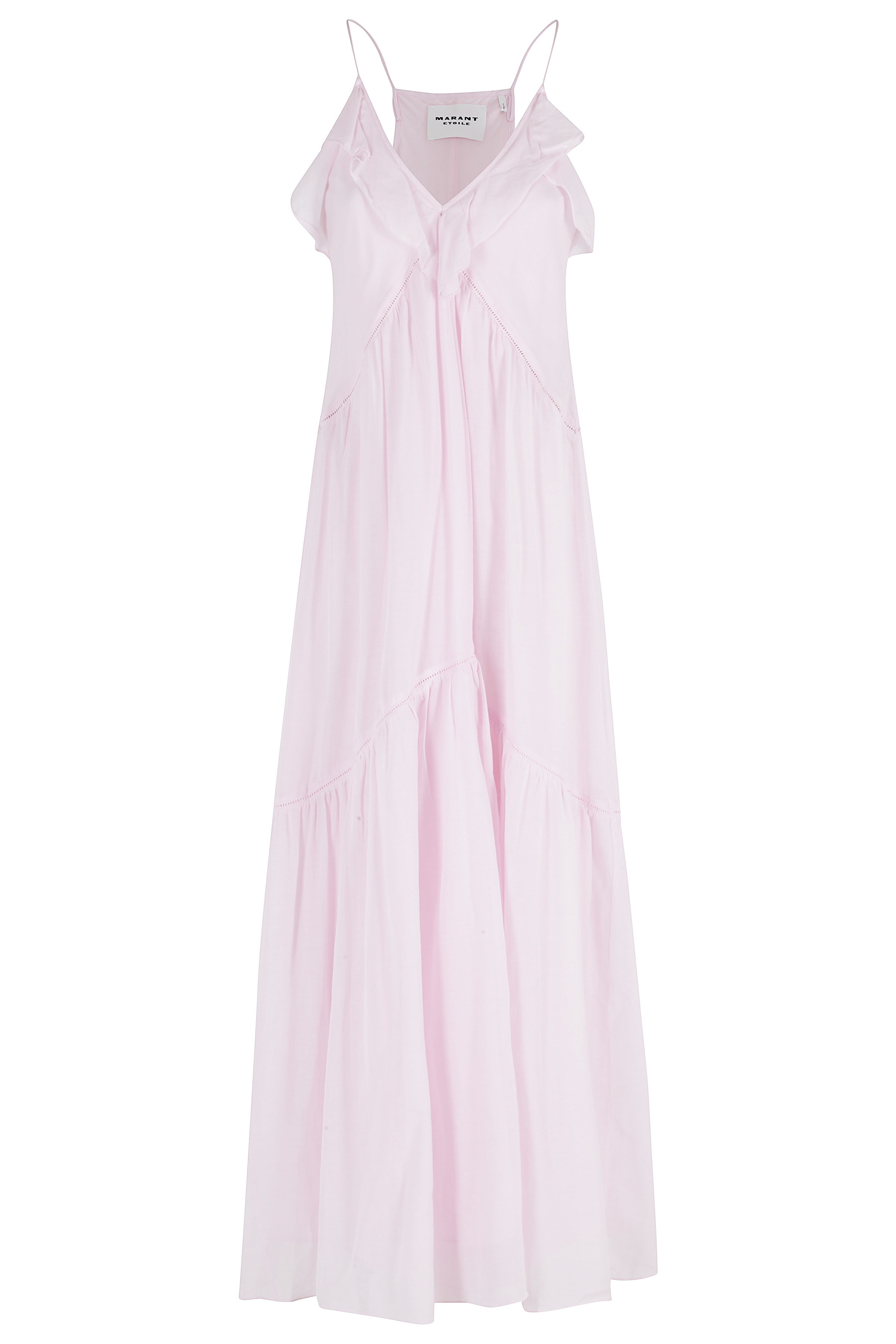 Marant Etoile Women's Pink & Purple Vasma Gz Cotton Viscosa Abito