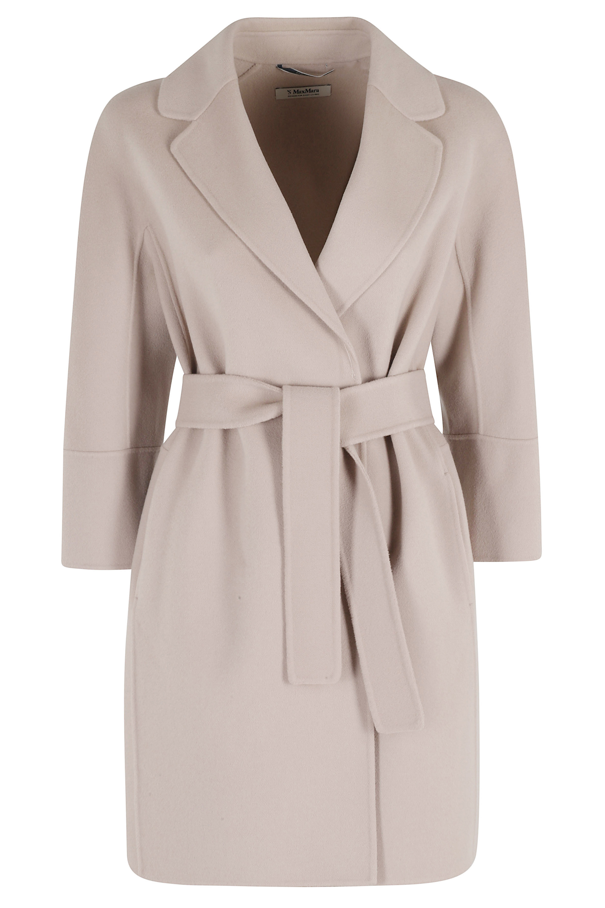 S Max Mara Women's Nude & Neutrals Arona Lana Vergine Cappotto