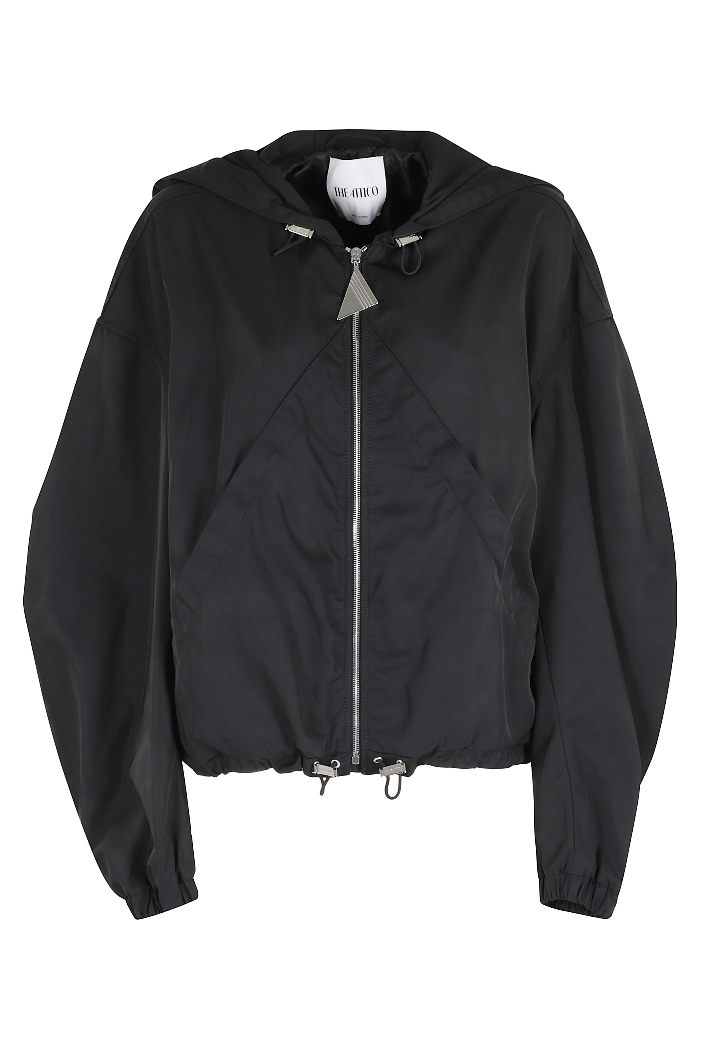 The Attico Women's Black Bomber Polyester Lining: Viscosa Giubbotto