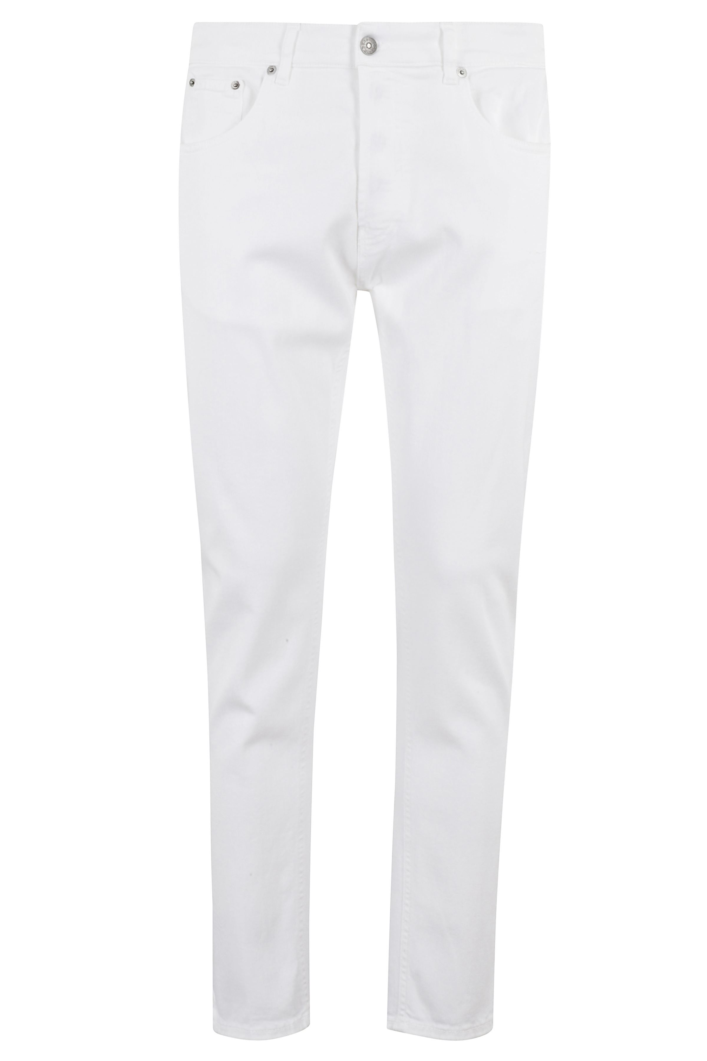 Dondup Men's White Dian Drill Di Cotone Co Eme Ea Jean