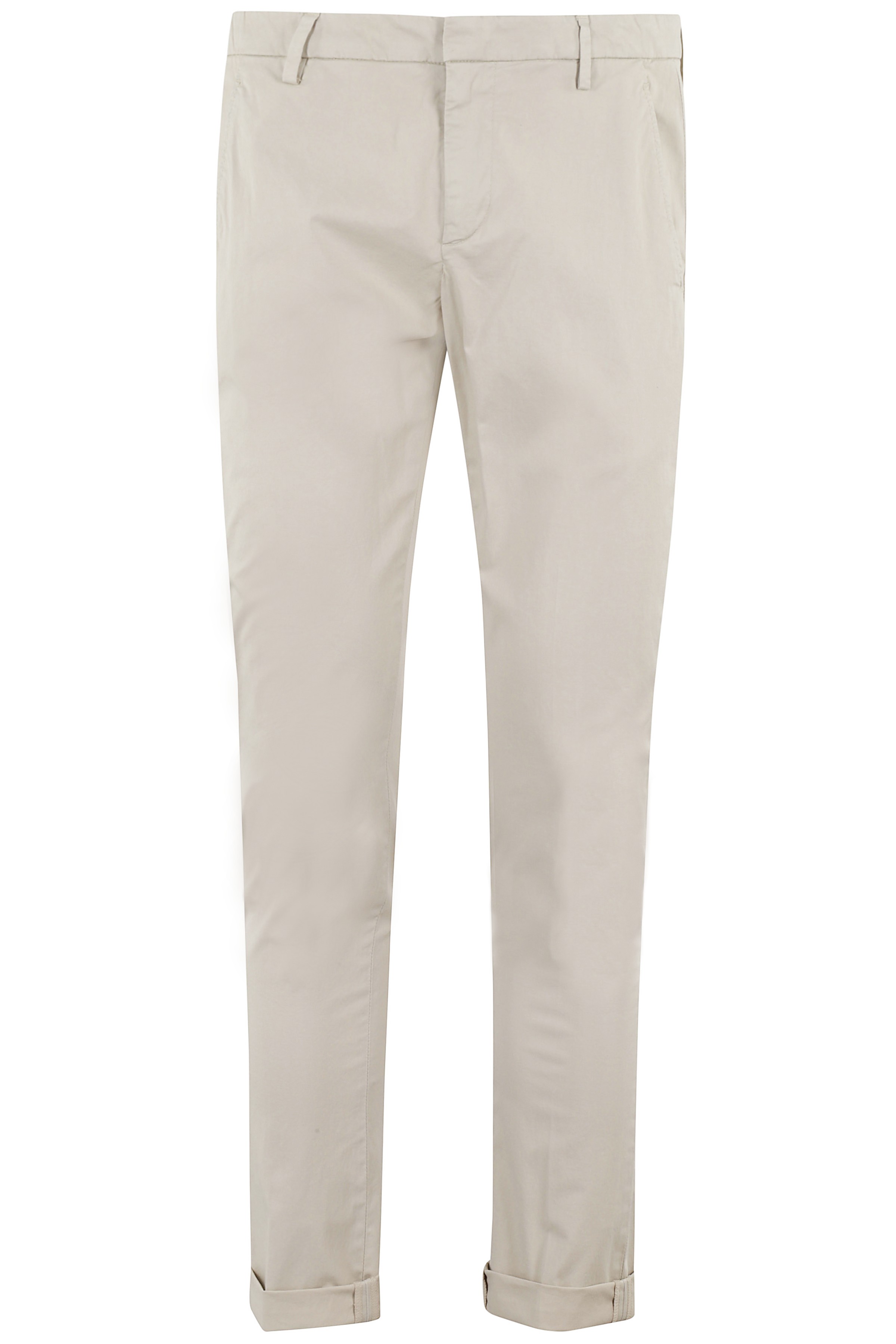 Dondup Men's Brown Gaubert Gabardina Stretch Co Ea Pantaloni